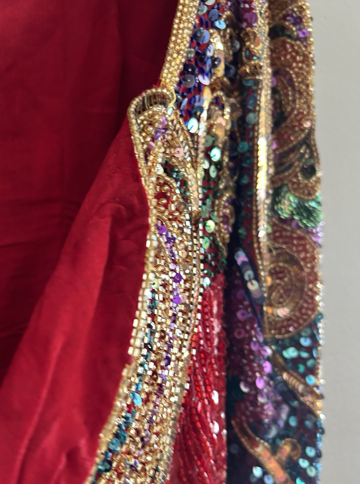 Rare Vintage 80’s Naeem Khan Riazee Nights Beaded Sequin Cocktail Dress Size 12