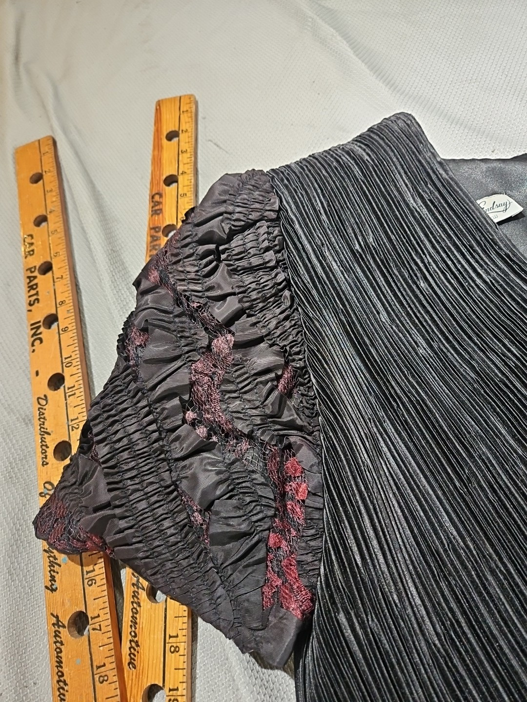 Katherine Lindsay by Matthew Shirt Womens XL Shear Black Whimsigoth Fairy Grunge