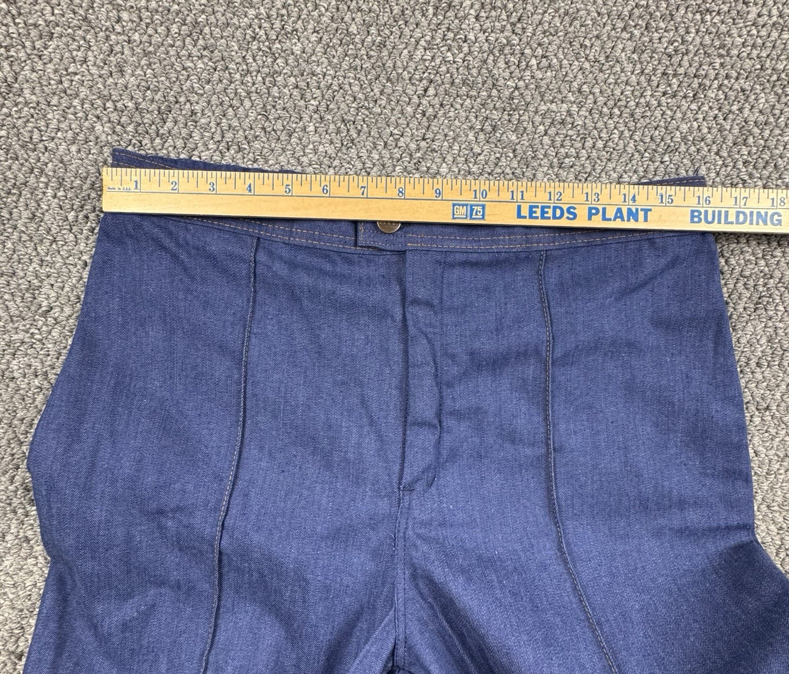 MINT VTG 70s Sears JTF High Rise Blue Denim Jeans Women’s 32×33 Flare Talon Zip