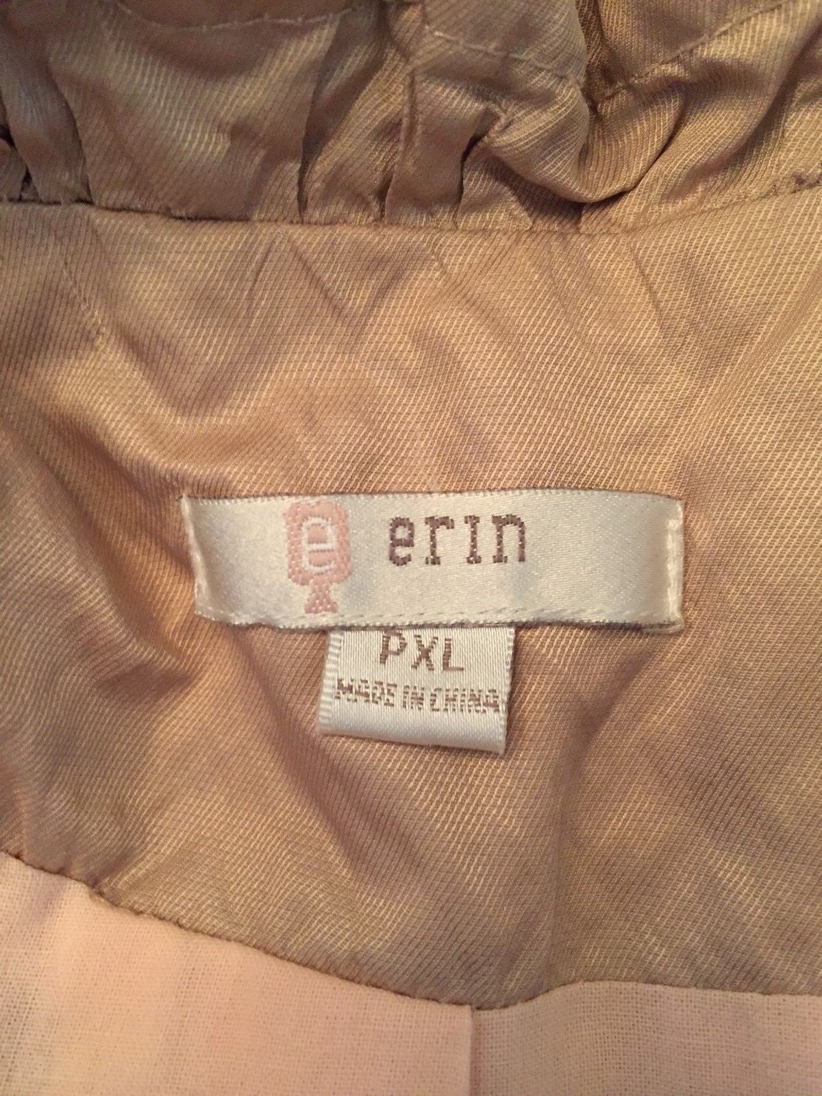 Erin Women’s Jacket PXL Dry Clean Polyester Zipper and Draw String Collar