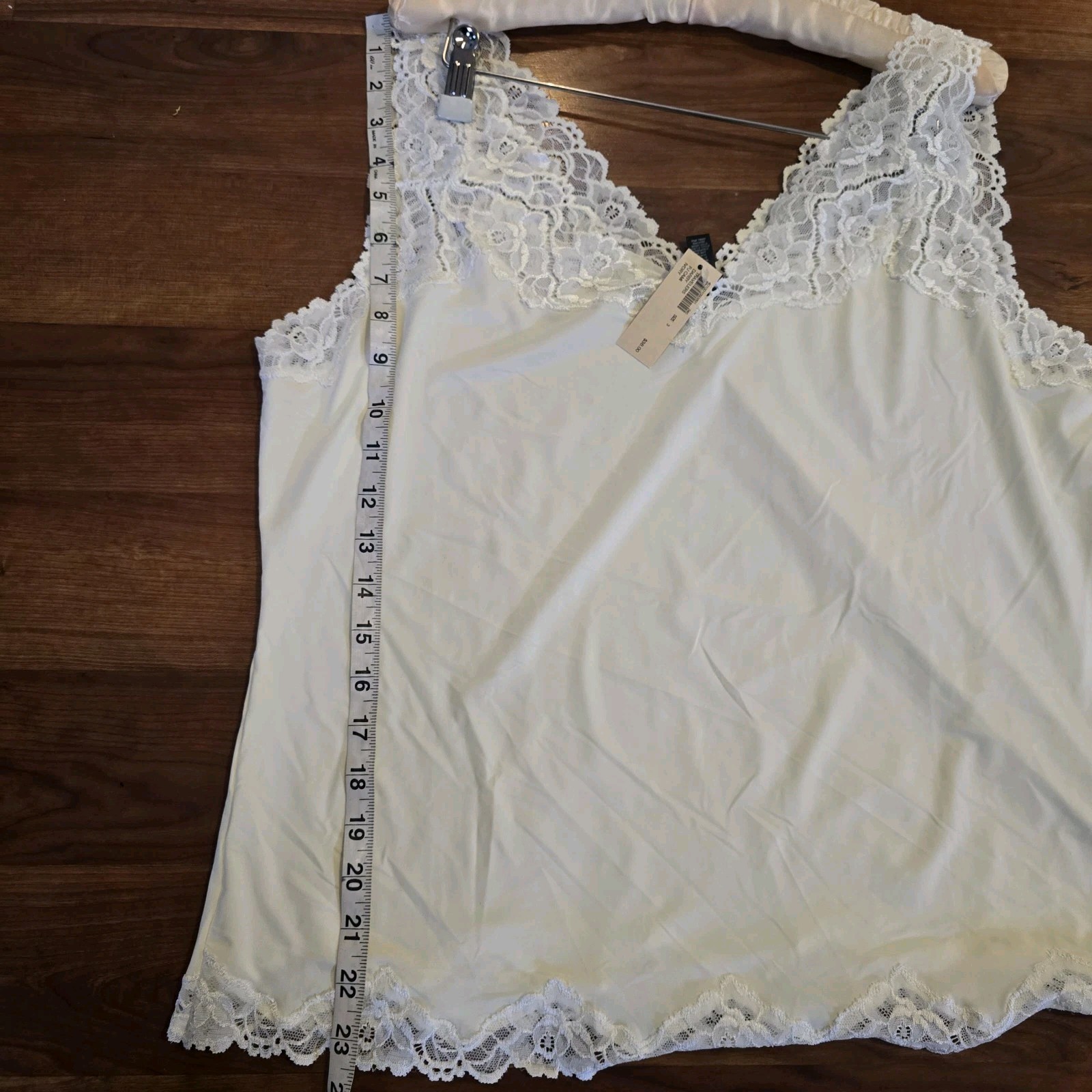 Soma By Chicos Ivory Lace Trim Lingerie Set camisole and slip Vintage Romantic