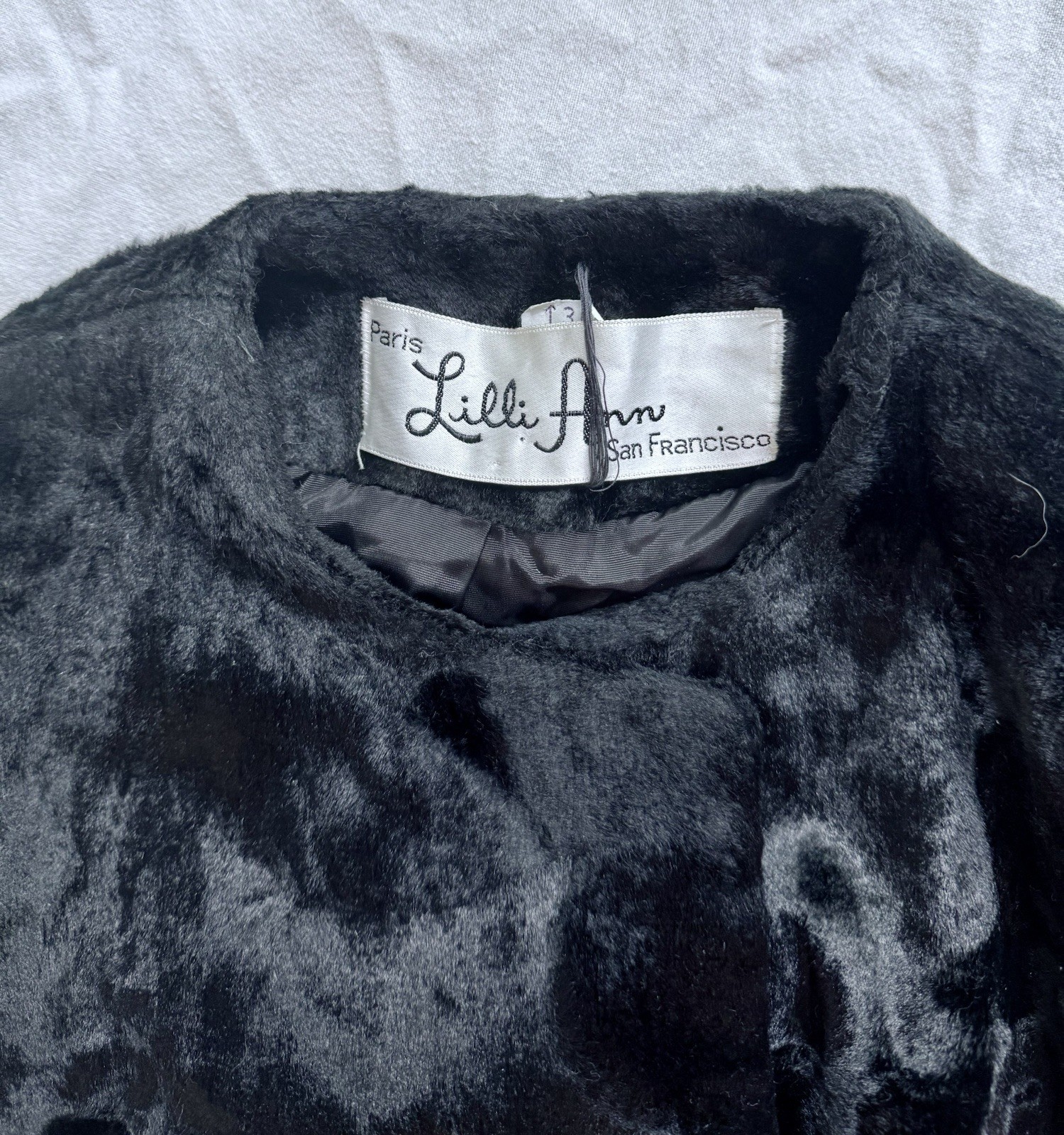 Lilli Ann Paris San Francisco 1950’s Crushed Velvet Jacket
