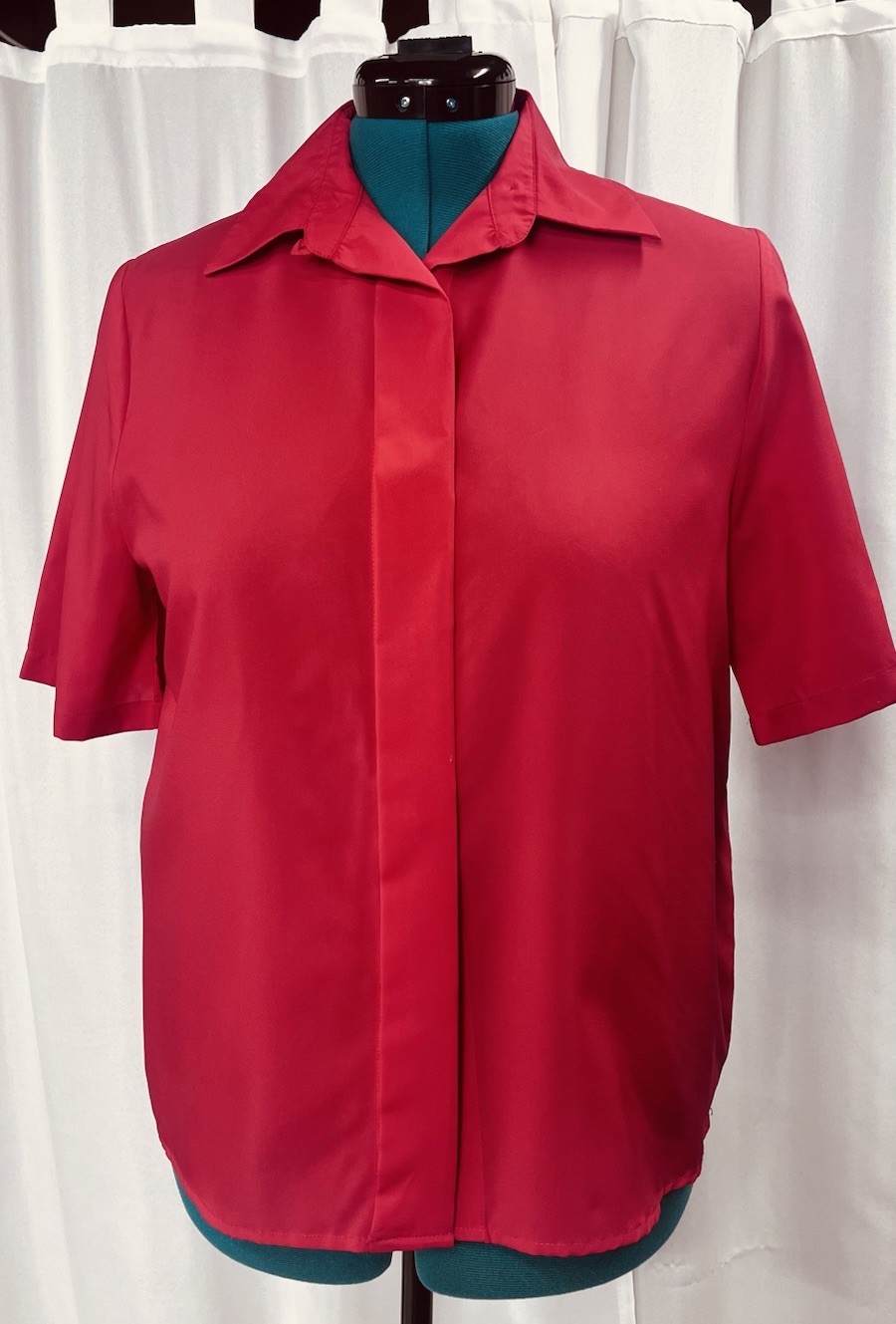 Vintage Soft Elegance Women’s Red Shirt Size 10