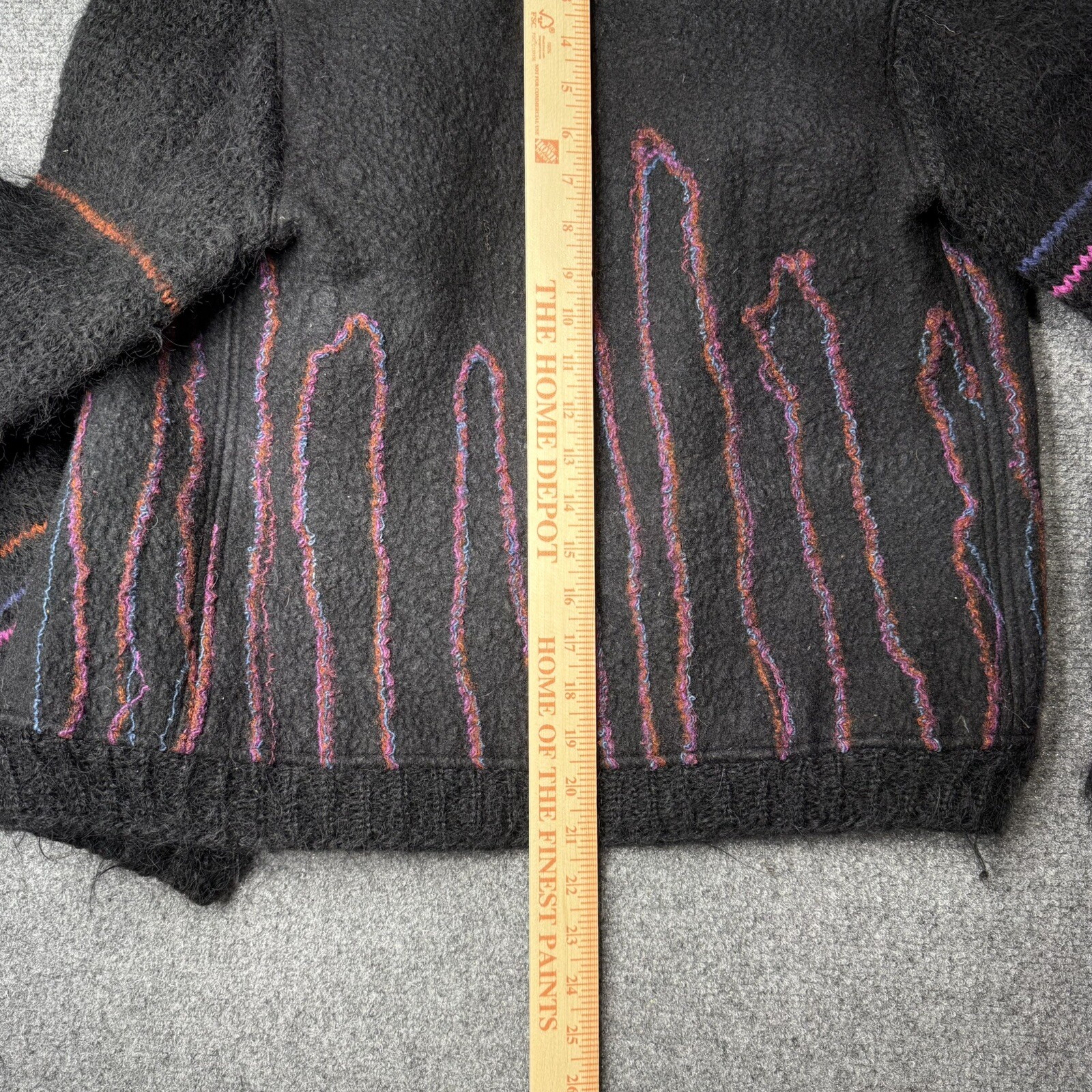 Vintage Romlin Designs Art to Wear Wool Jacket M Lopez Island Felted