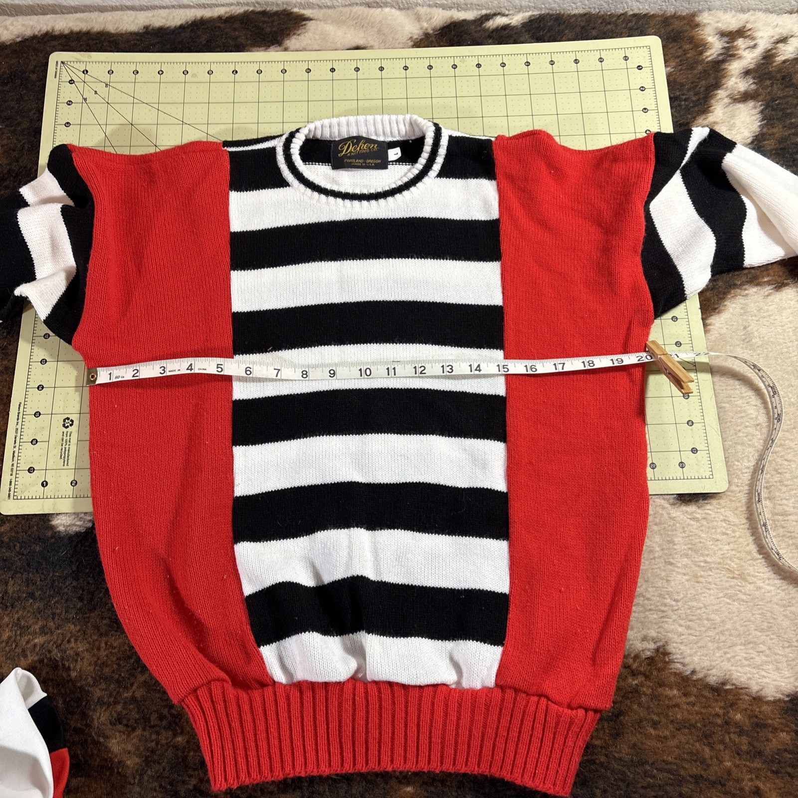 Dehen Vintage Cheer Sweater And Skirt Size 11 Bottom L Top. Looks Small USA