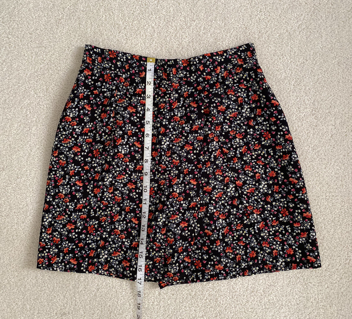 Jay Jacobs VTG 80’s 90’s High Waisted Floral Fairy Skort Skirt Shorts ~ Size 5