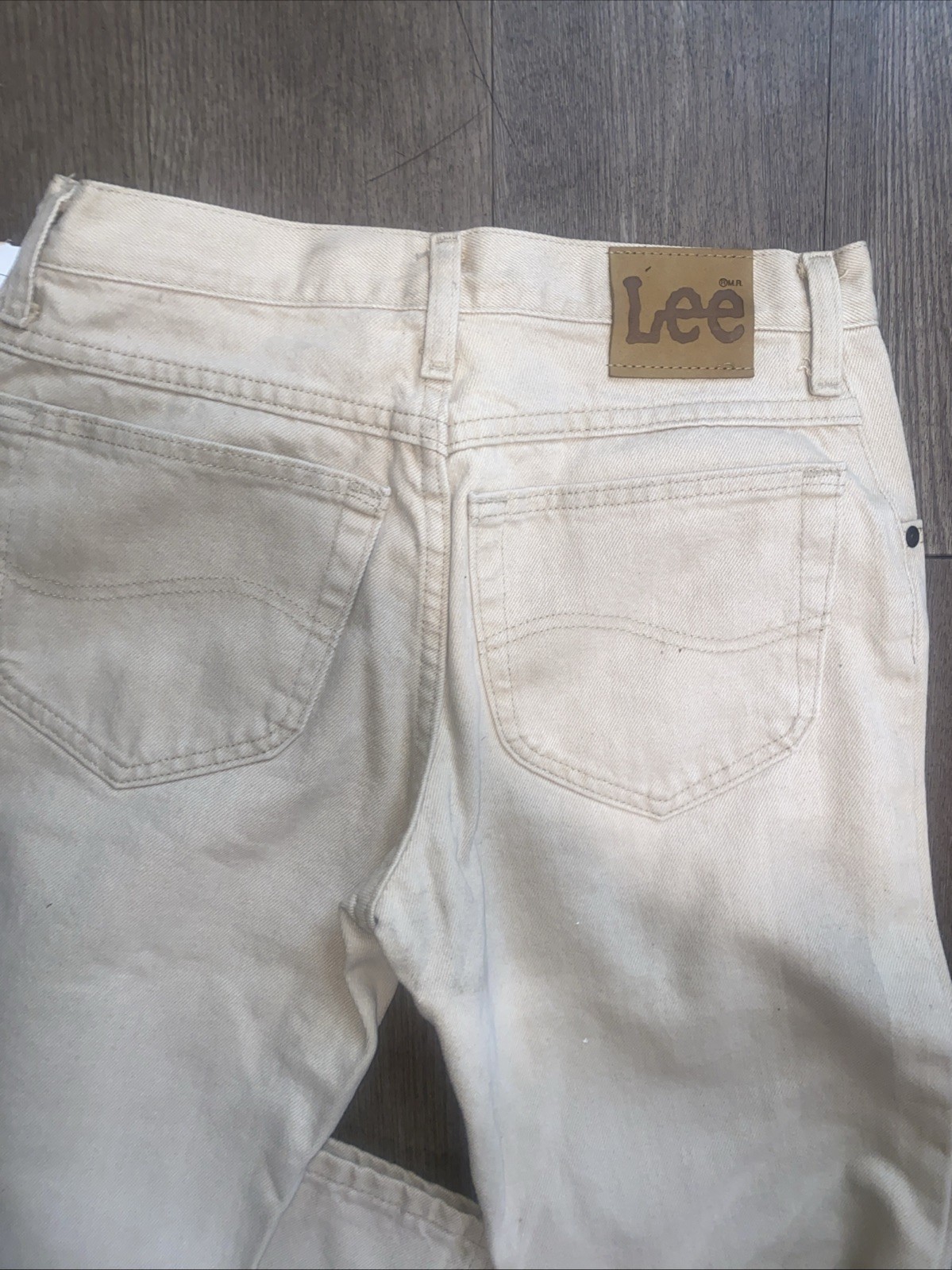 Vintage 80’s Lee Riders Jeans. Khaki Color. Size 29/30 USA. Cotton.
