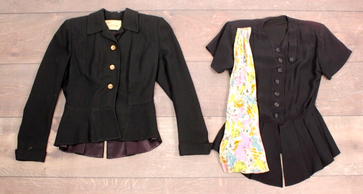VTG Lot of 18 40s 50s AS IS Suits & Blazers Assorted Sizes & Colors 1940s 1950s