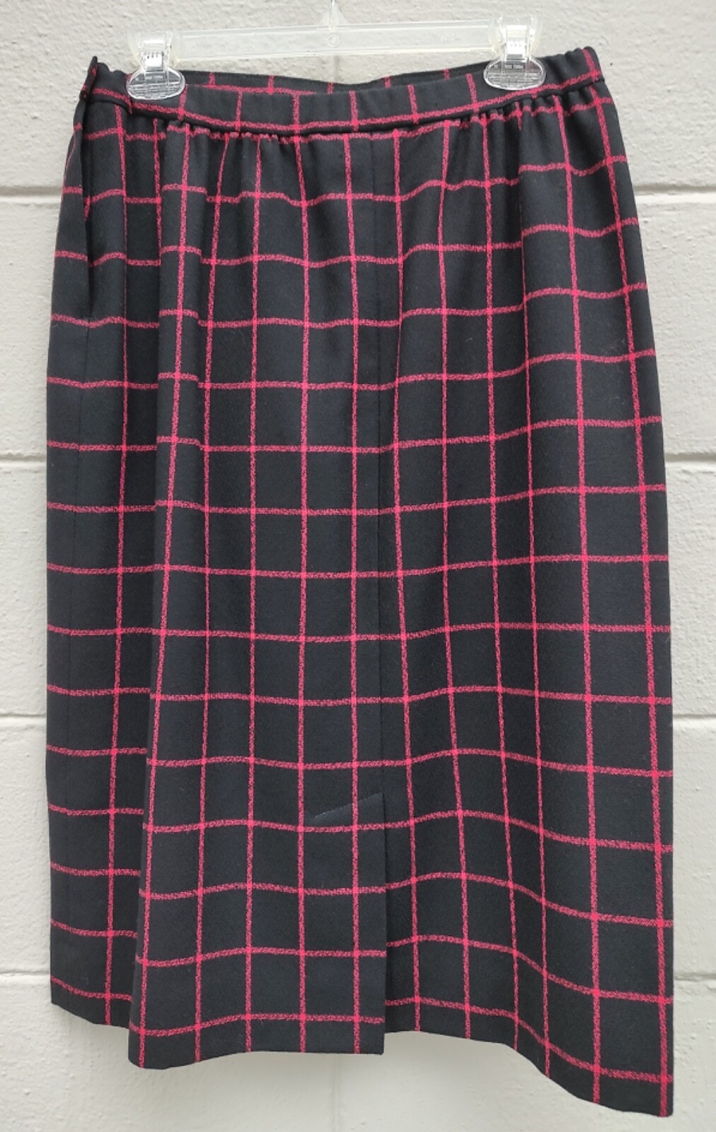 Amazing Pendleton Vintage 1980’s Power Suit Skirt & Blazer Window Pane Plaid 14