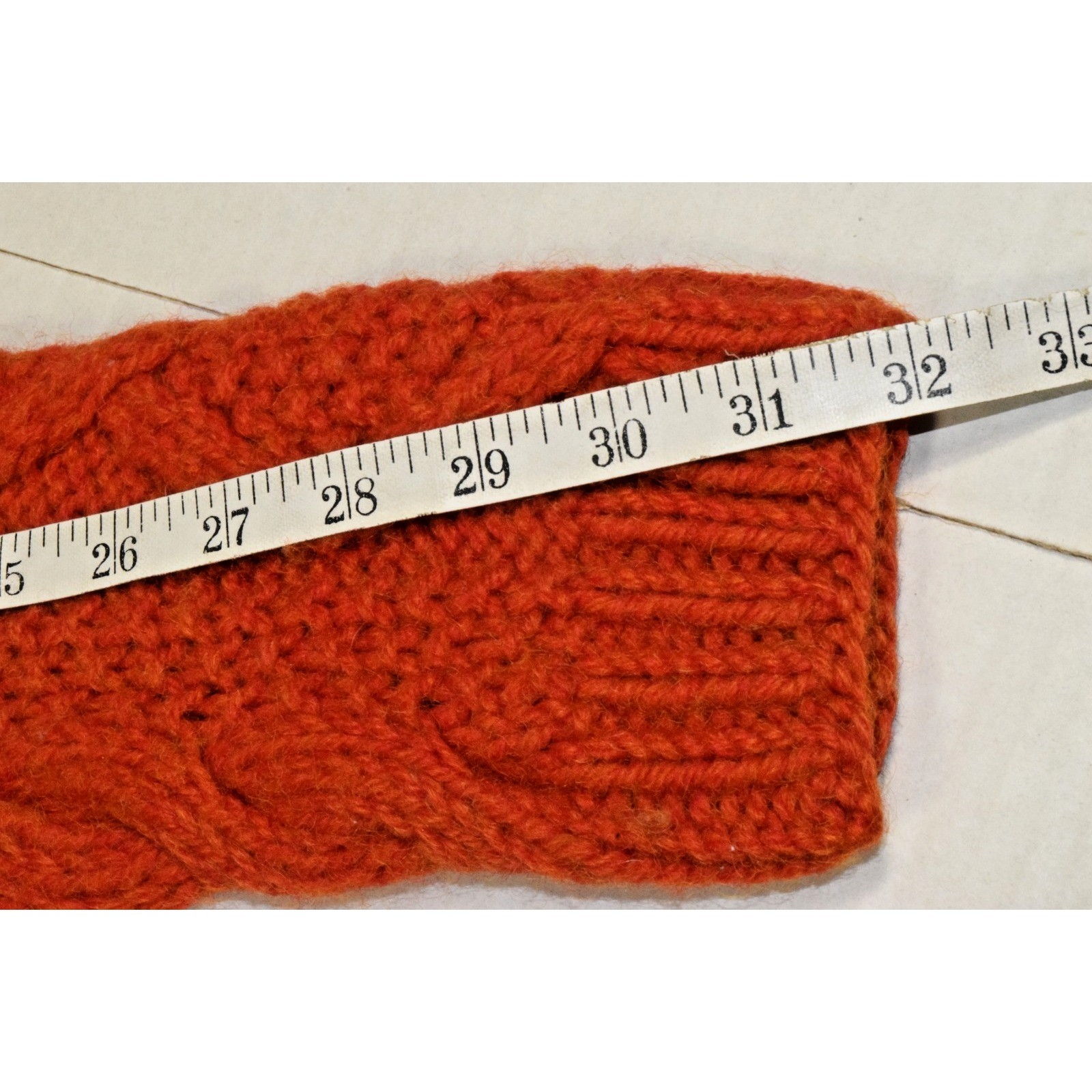 VTG Nieman Marcus Womens Wool Sweater Size M 60s Burnt Sienna Chunky Made Italy