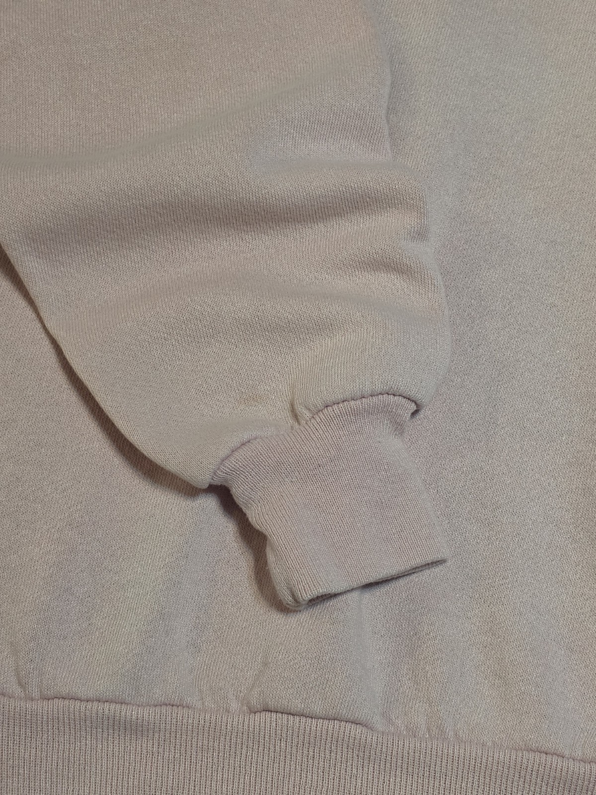 Vintage Jerzees Pink Long Sleeve Sweatshirt Made In USA Size Large Cotton Blend