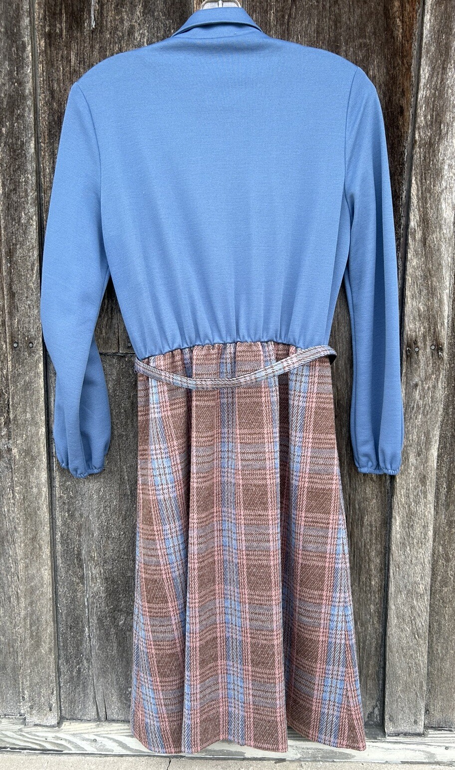 Vintage 60’s Trends by Jerrie Lurie Plaid Skirt Ruffle Blouse Belted Outfit (12)