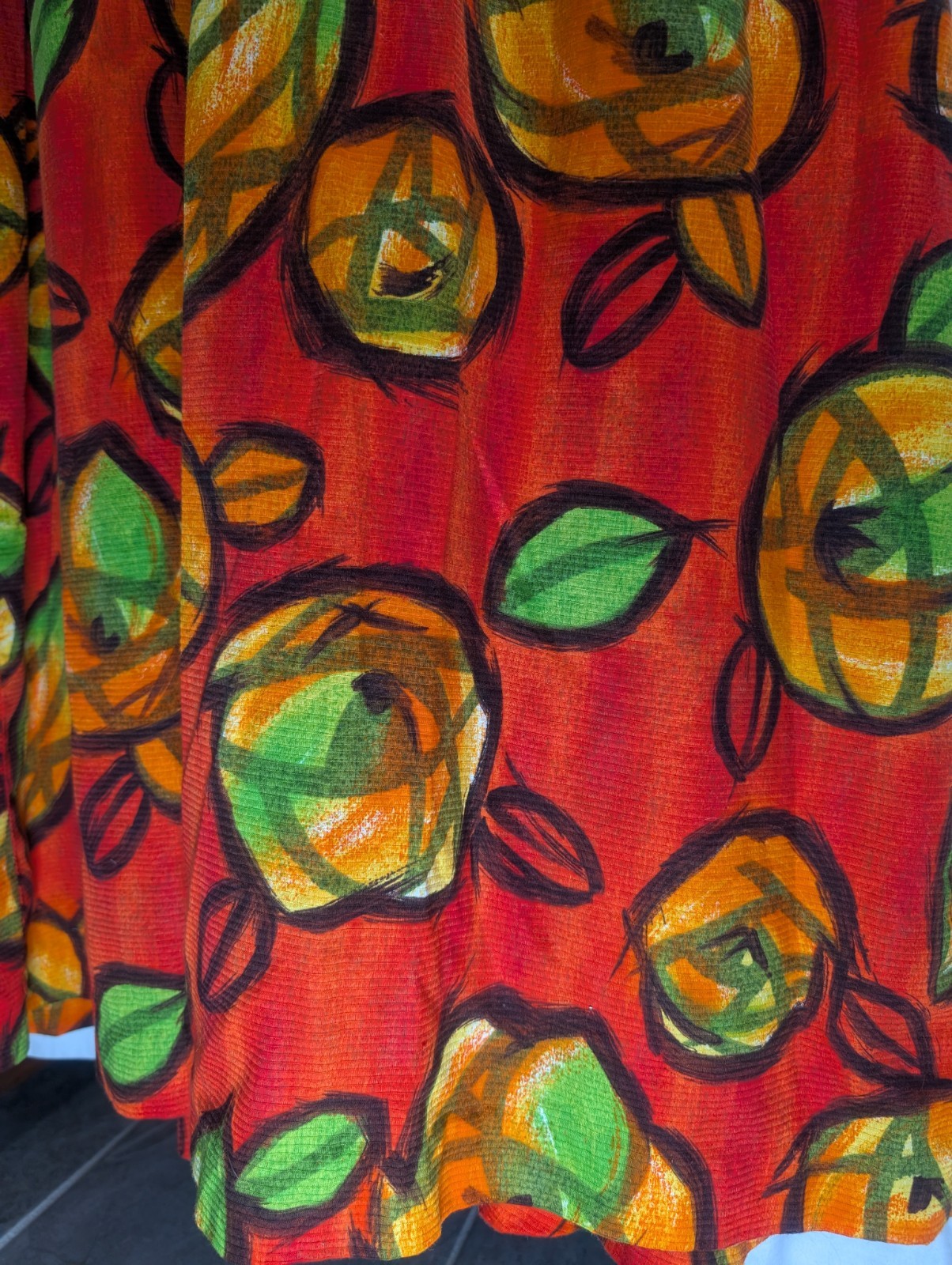 Liberty House By Kiyomi Hawaiian Maxi Dress Vintage Orange W/ Flowers, Gorgeous!