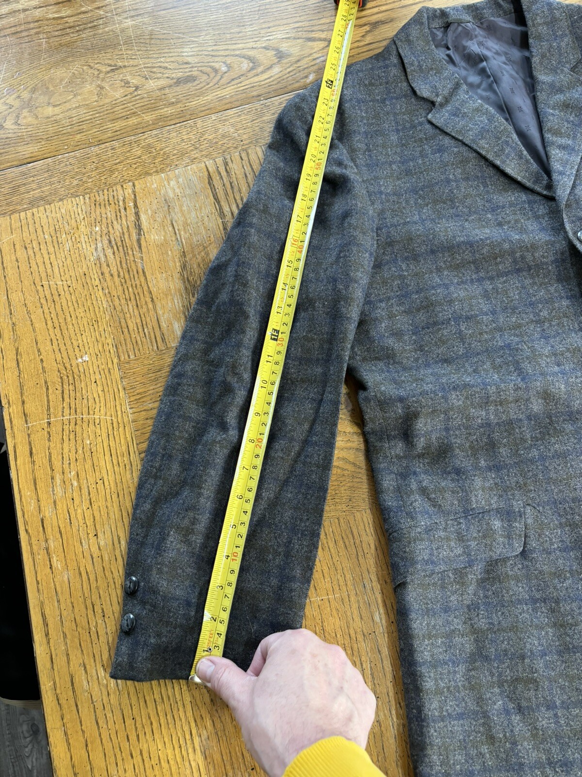 Sears Fraternity Prep Vintage Blazer Sport Coat Gray Plaid 40