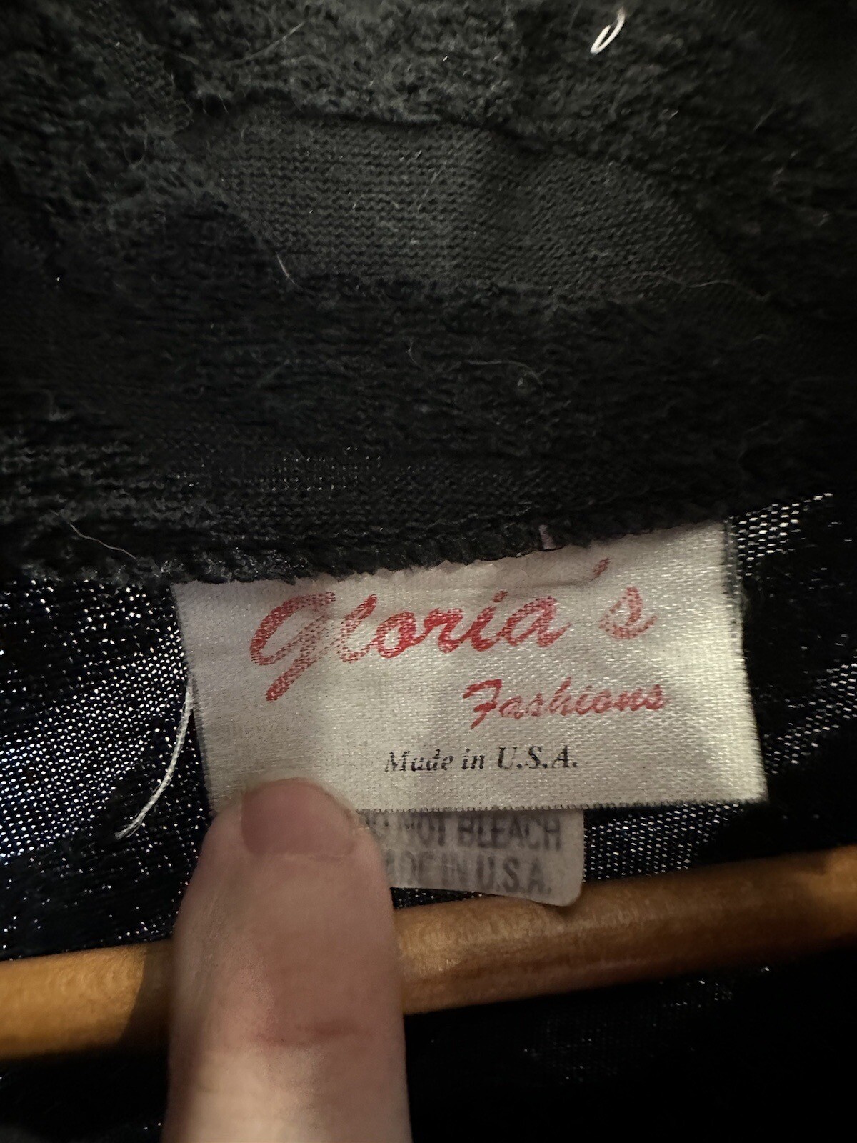Vintage Black Gloria’s Fashions Housecoat