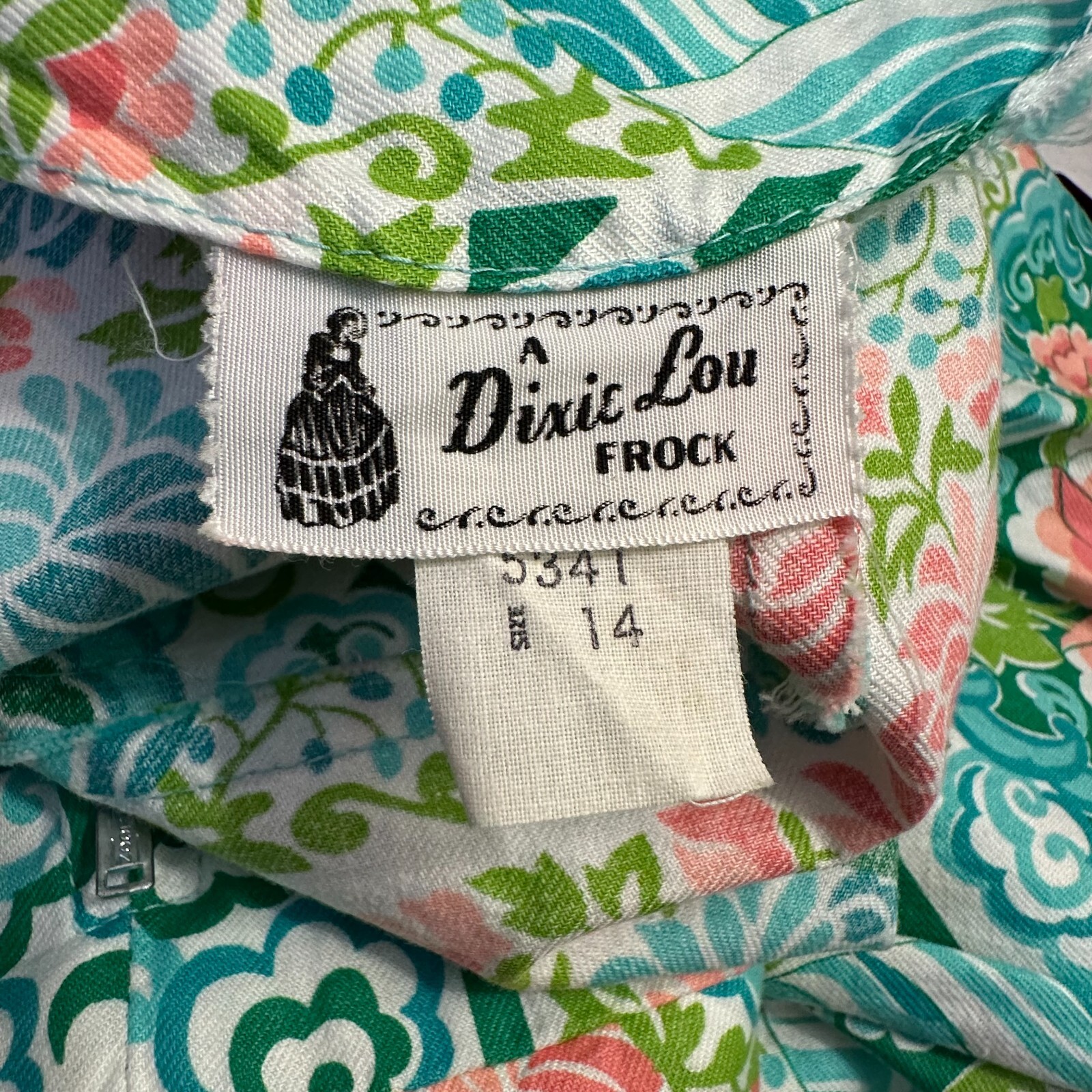 Vintage A Dixie Lou Frock Mod Floral Rockabilly Romper Playsuit Women’s 14 Pinup