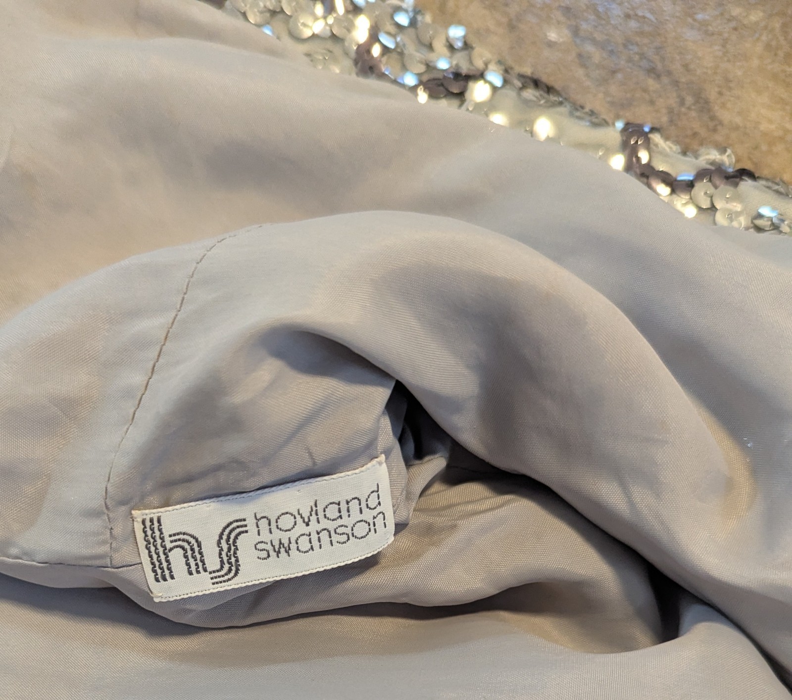 Vintage Eleanor Brenner Couture for Hovland Swanson Sequined Jacket 70s MCM