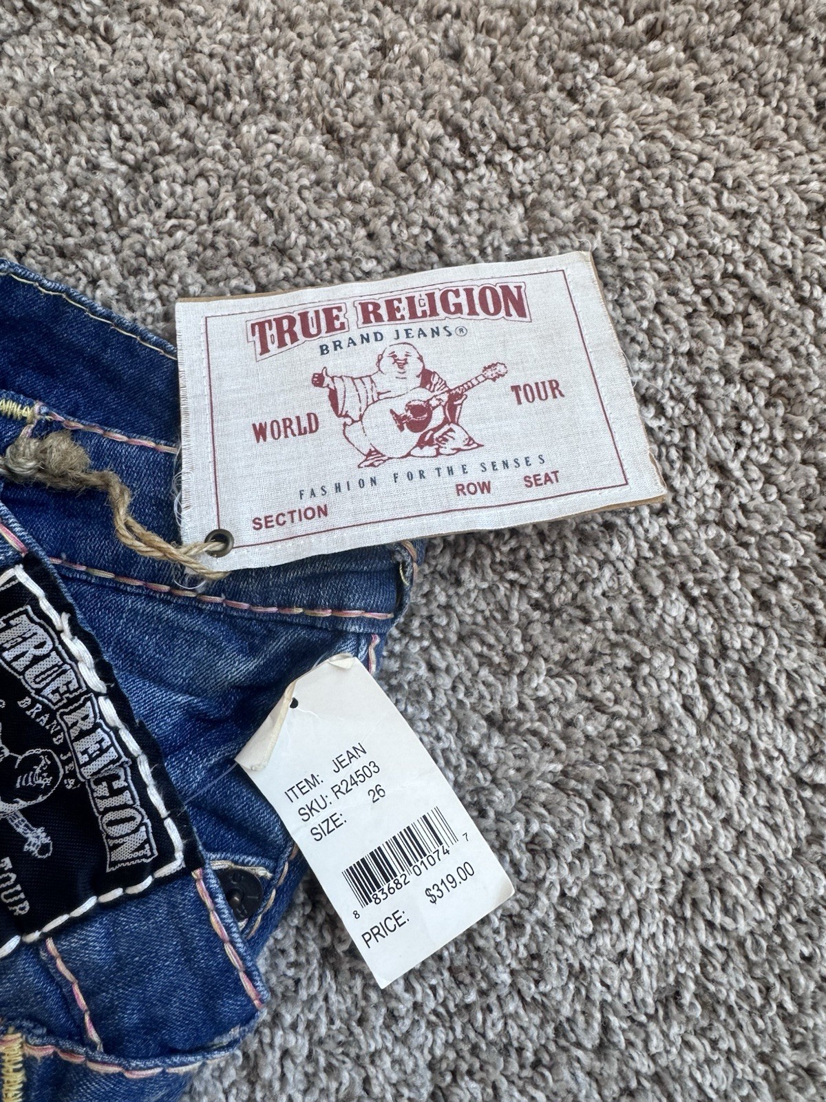 True Religion Billy Super T Bootcut Jeans NWT Made USA 29 Style 245030MBTE