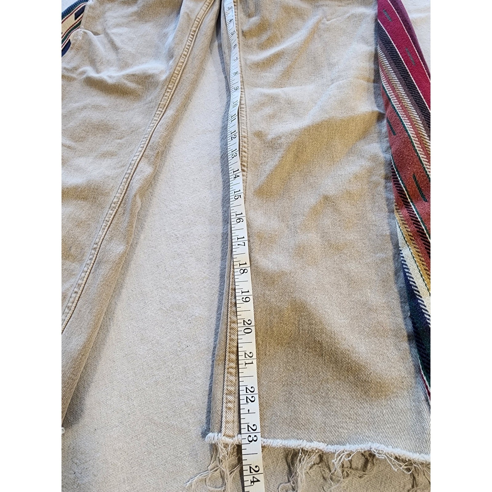 GAP🌿Custom Upcycled Vintage Slim High Rise Jeans Boho Panel wideleg streetwear