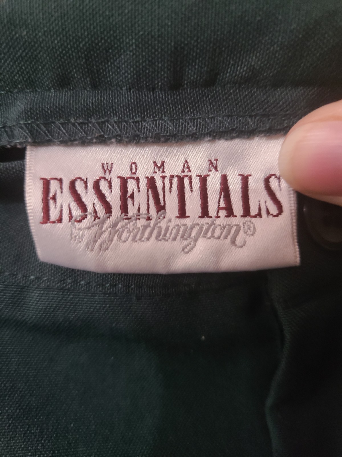 Vintage Woman Essentials By Worthington Green Slacks Pants Women’s 18W