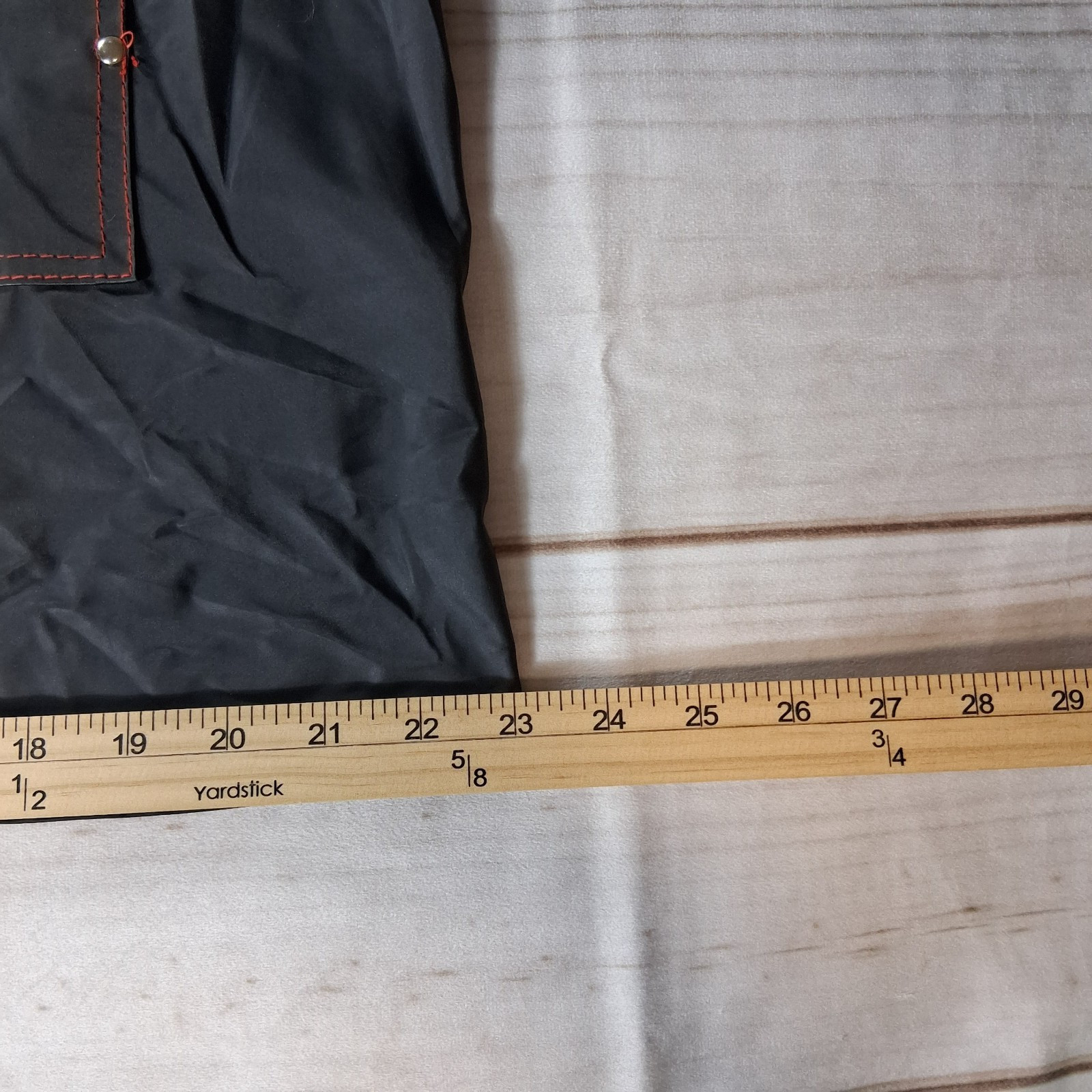 Rainskins Vintage 1980s Hooded Vinyl Raincoat Womens Size L Black Snap Front