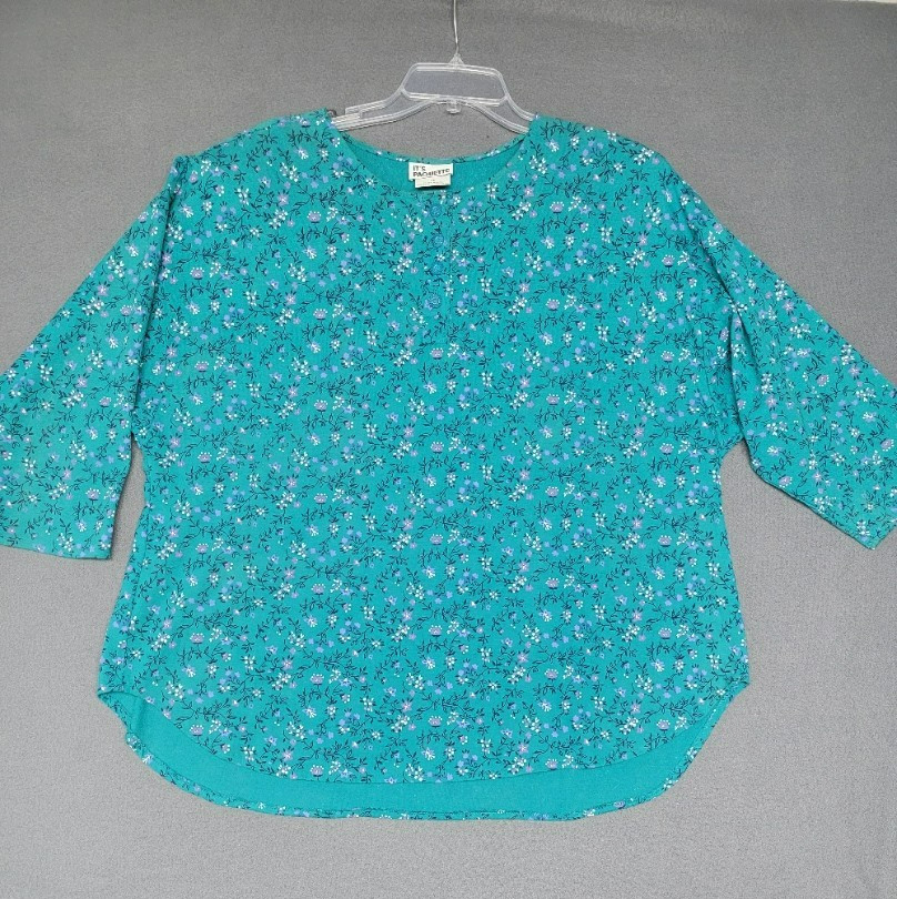 VINTAGE~IT’S PAQUETTE~ Skirt Suit Woman’s 2X Top~1X Skirt Padded 80’s GrannyCore