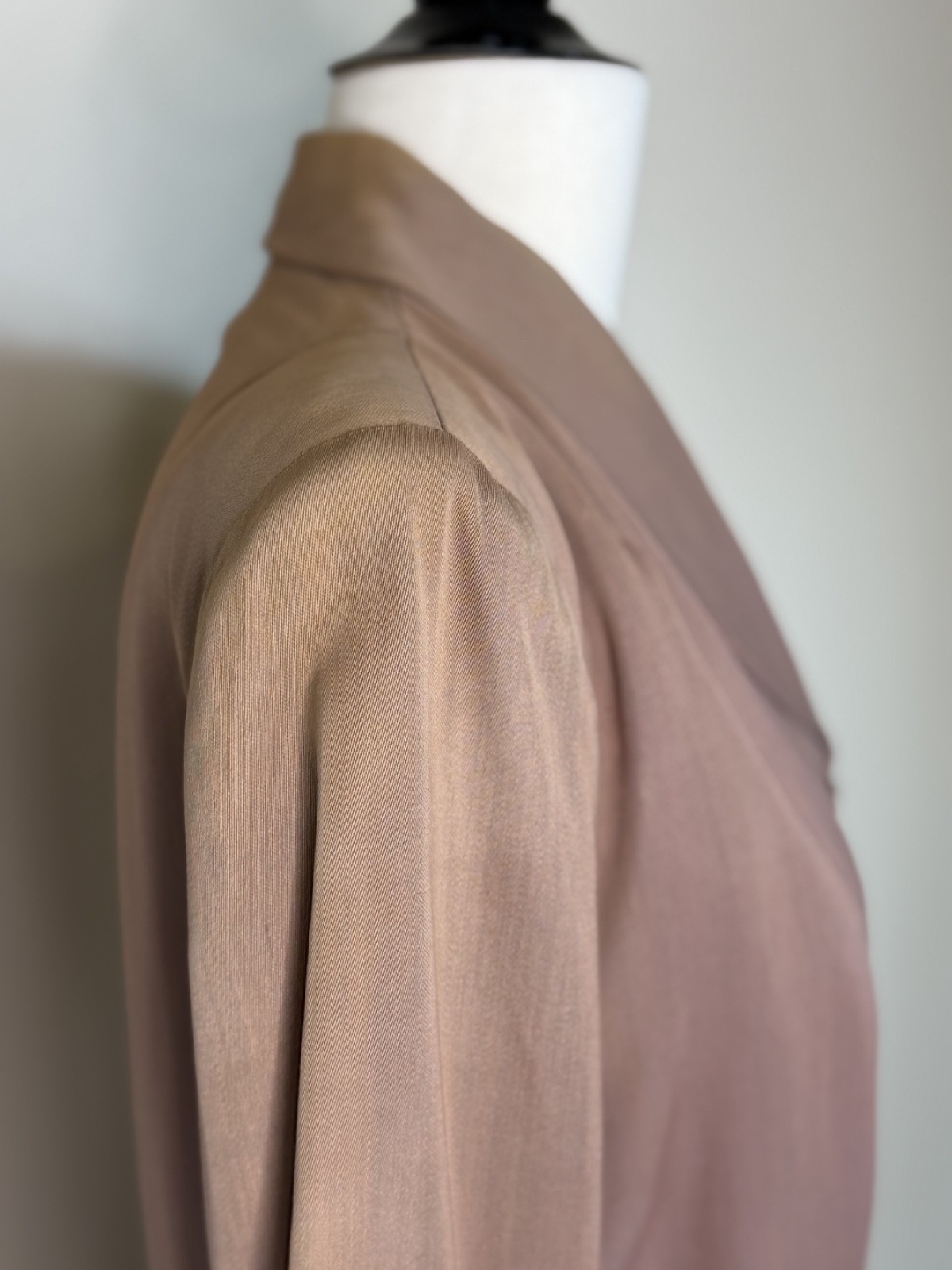 VTG 40s 50s Mauve Gabardine Suit Jacket Blazer Nipped Waist
