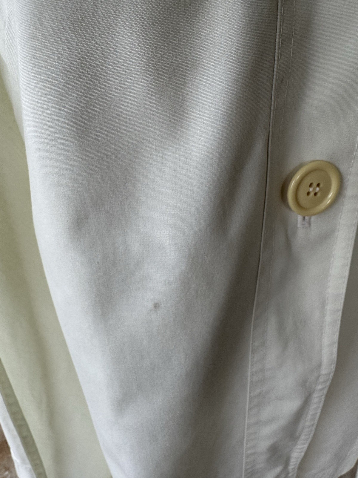 Vtg 70s Ivory Canvas Cape Jacket OS Cloak Boho Classic *No Belt * As Is