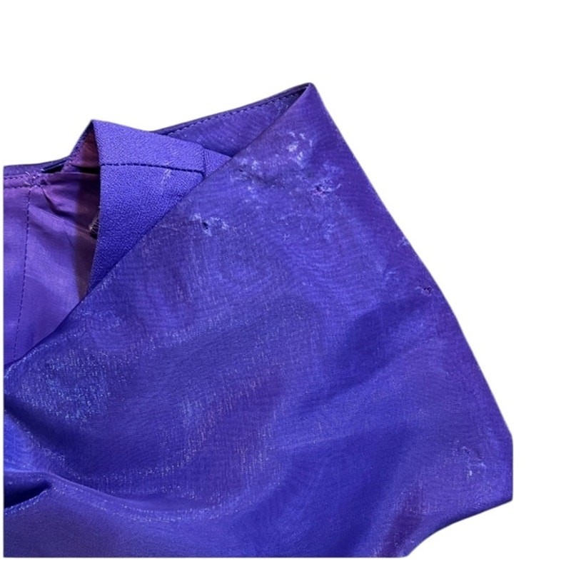 VTG Michael Marcella Skirt Suit Women 4 Purple 2pc Bow Rhinestone 80s Prom Glam