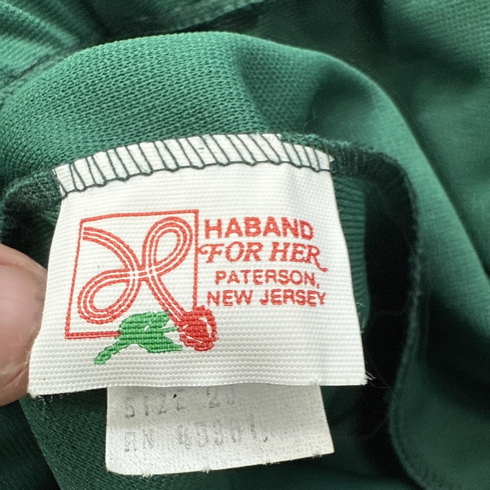 VTG NOS Womens 20 Haband For Her Pants Slacks Dress Pants Elastic Waist Polyeste