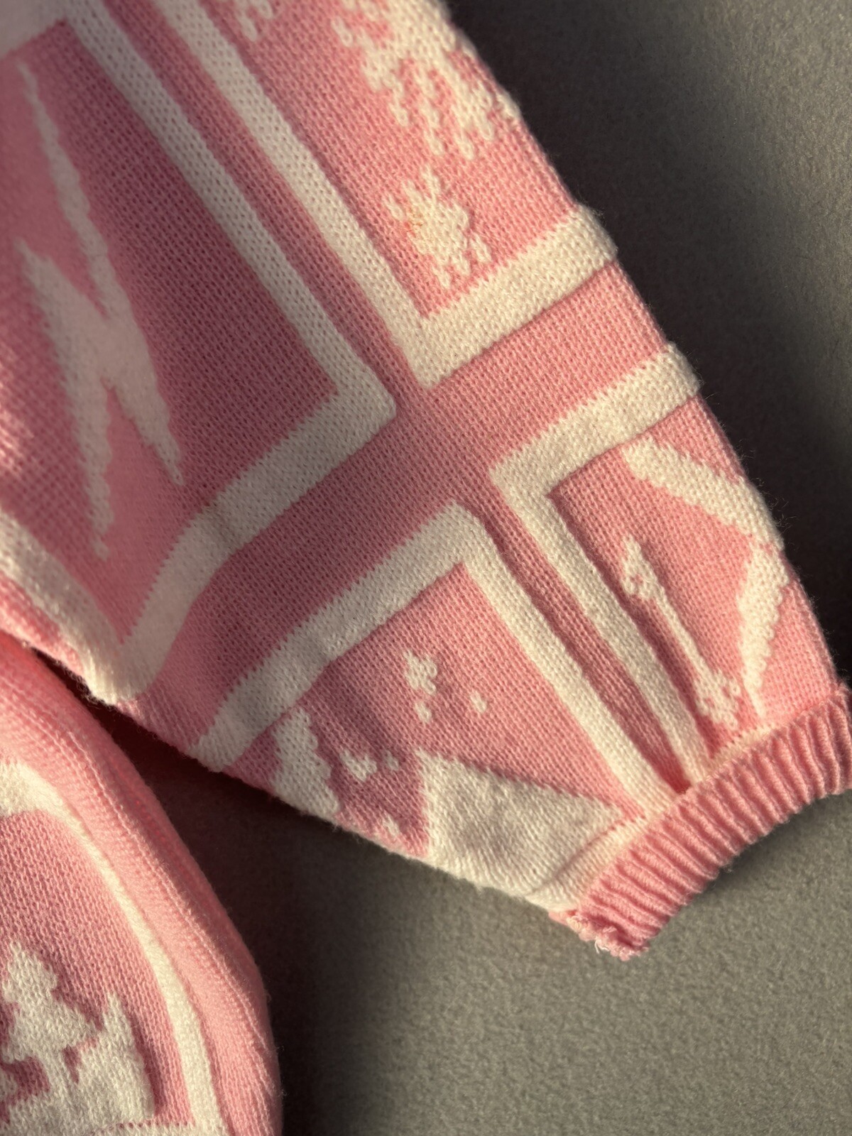 Vintage 80’s Adele Knitwear Sweater Women’s M/L Pink USA 3392