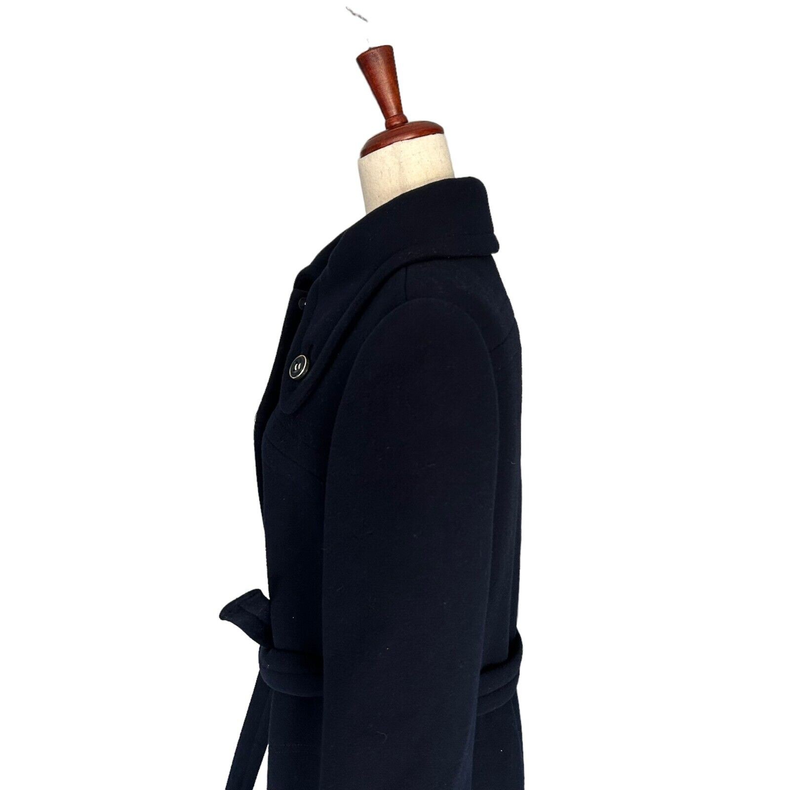 Jacques Tiffeau Peacoat Small Women’s Vintage VTG Navy Blue Wool 1960s Trench