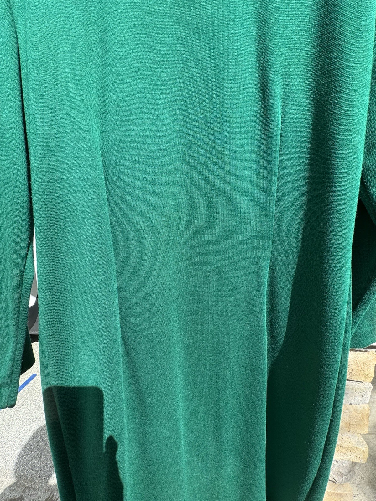 Vintage ‘80s Positive Attitude Dress, Size 15/16, Green W/ Gold Accents
