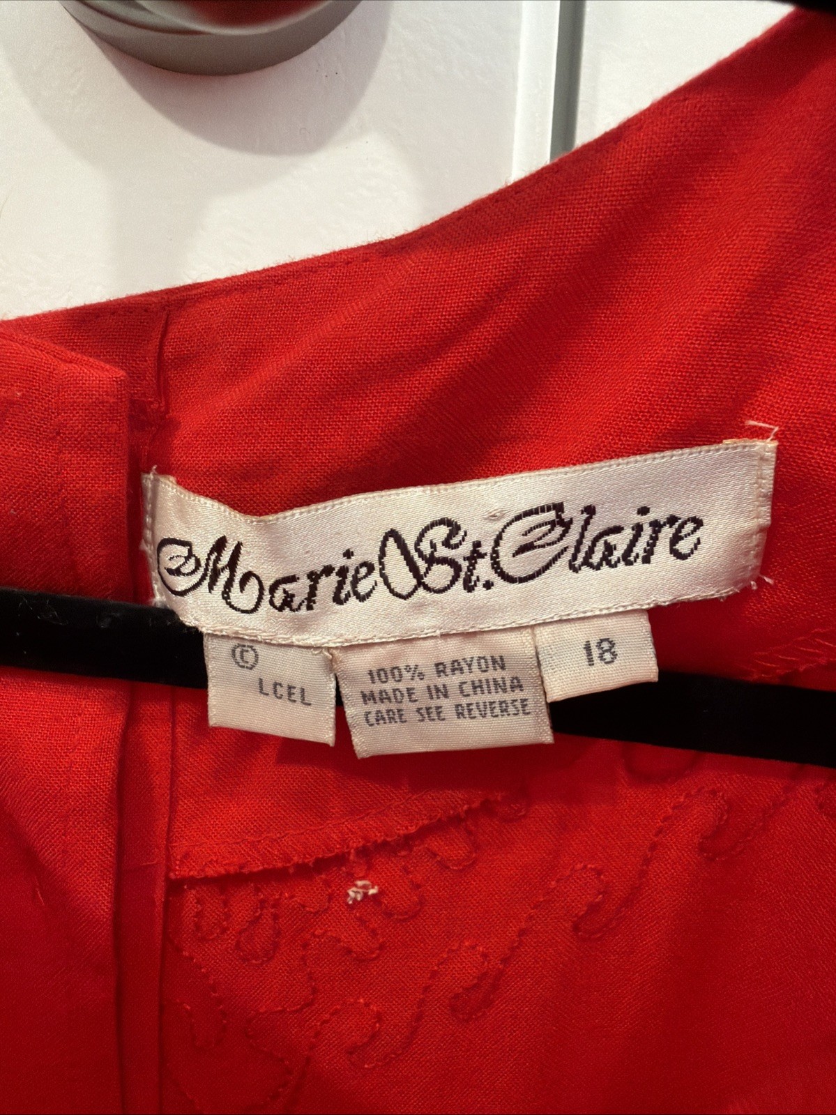 Vintage Dress By Marie St Claire /Spheres Design Size 18