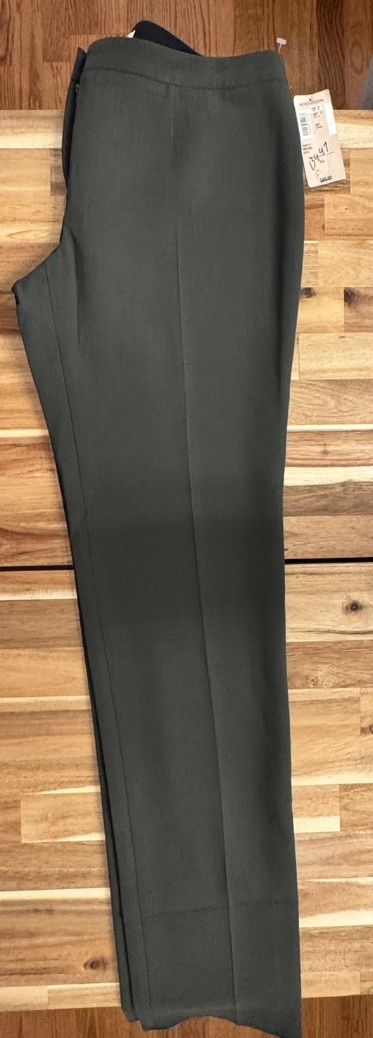 deadstock vintage Celine Pants Office Formal Olive Green 44 Waist 32 in