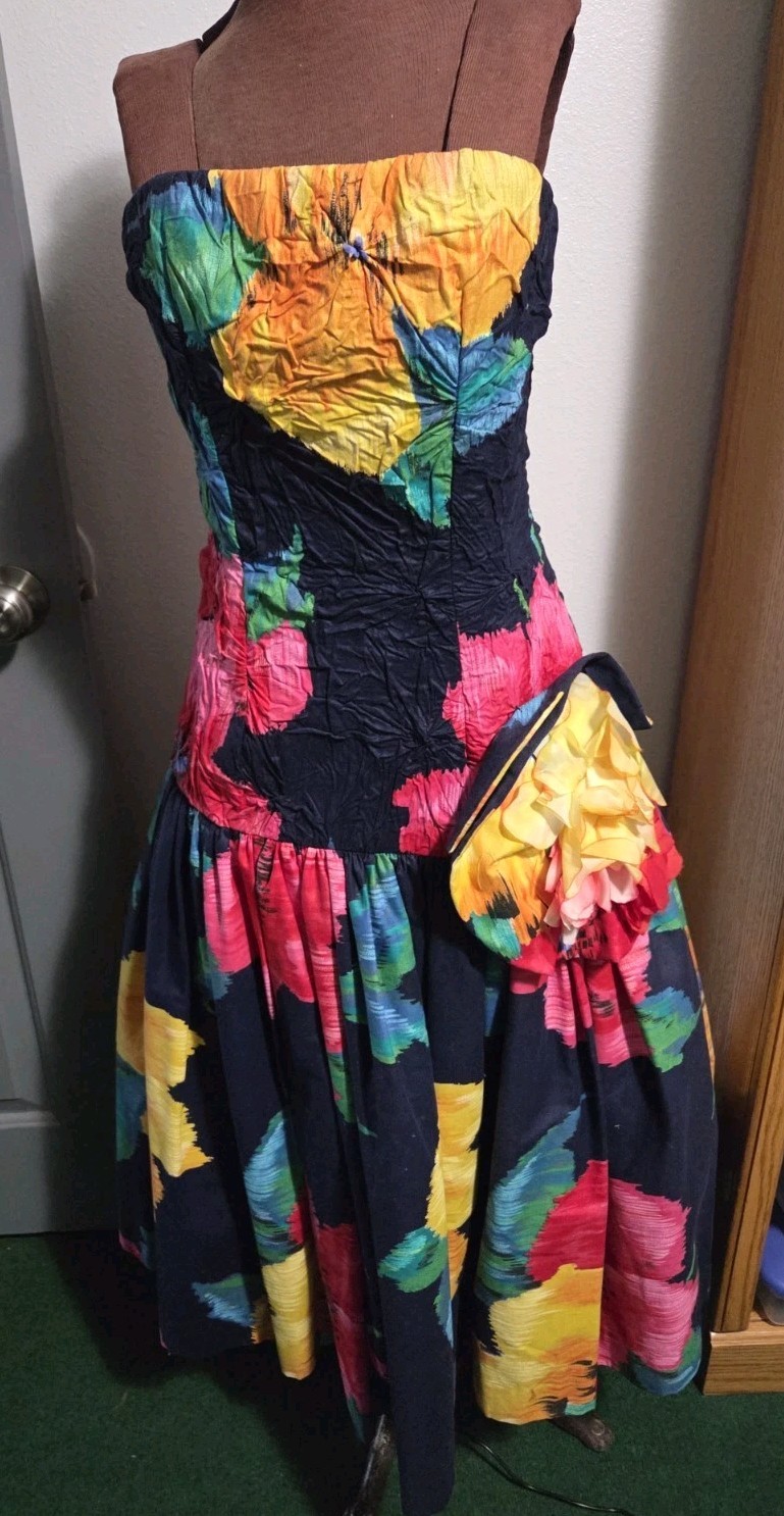 Beautiful Rare Victor Costa Vintage 80’s Dress