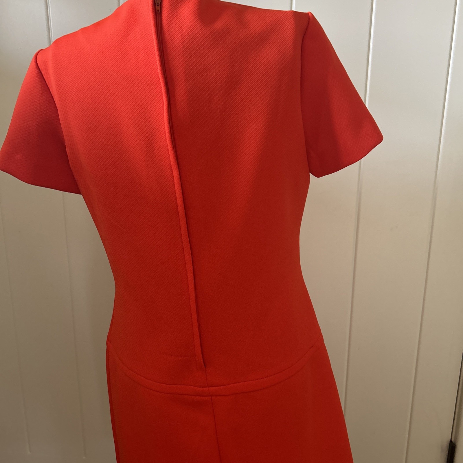 Vintage 1960’s Bleeker Street Mid Bright Orange Mod Dress