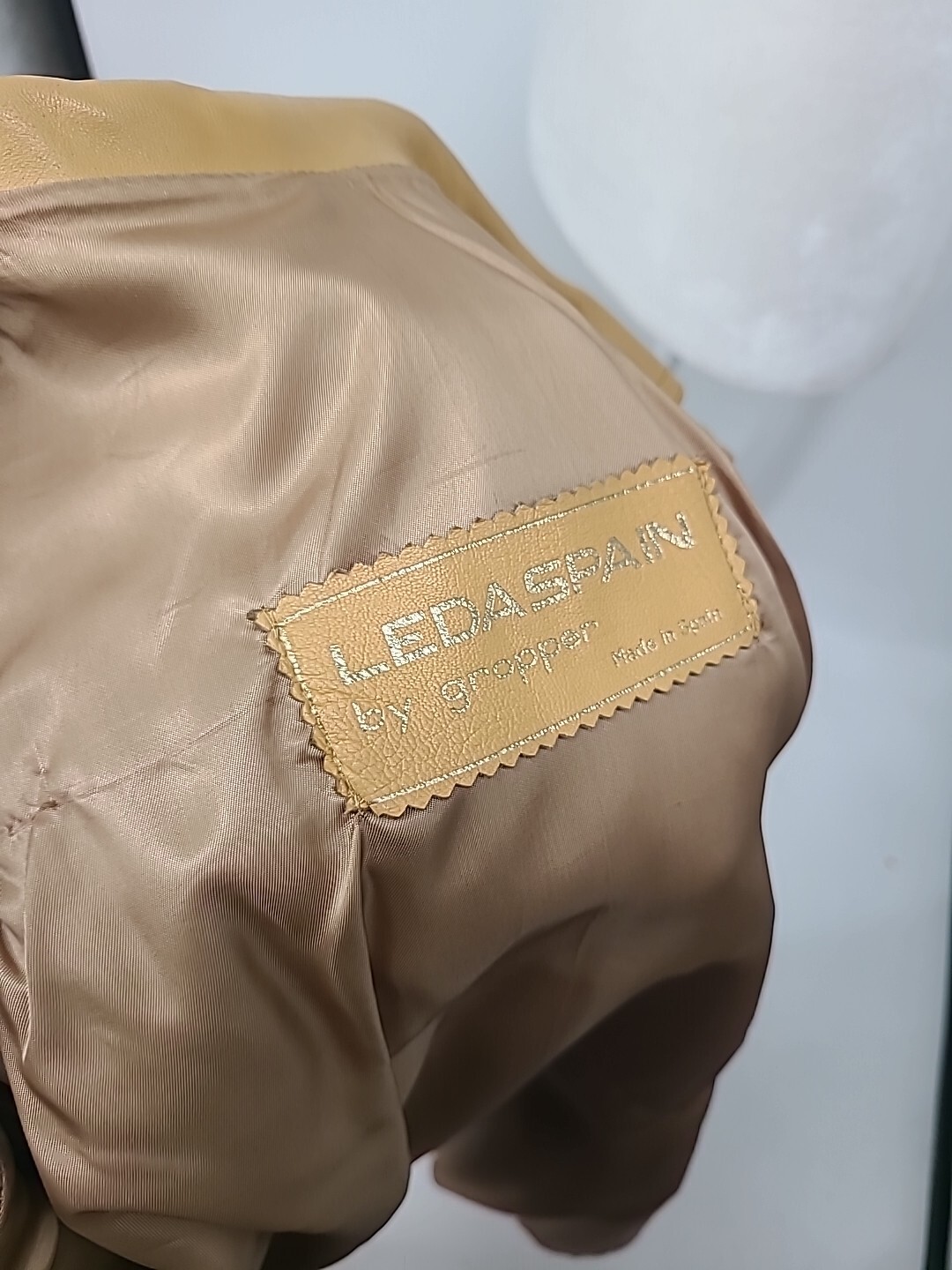 Vintage Leda Spain By Gropper For I. Magnin Long Leather Trench Coat