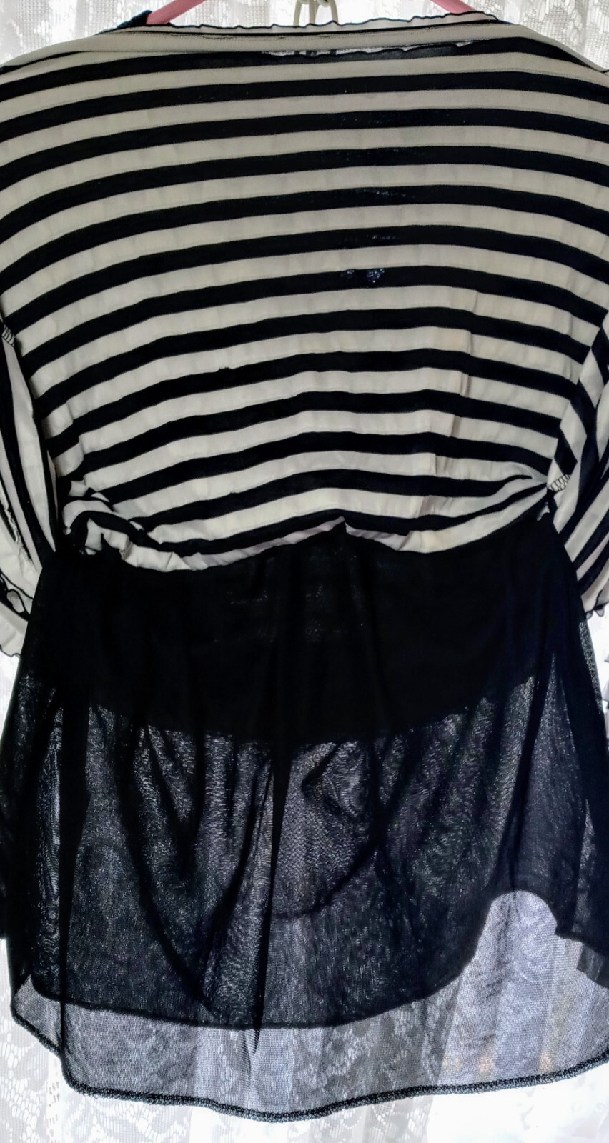 Vtg Fashque 60s Layered Ruffled Long Sleeve Blouse New York Broadway Theater