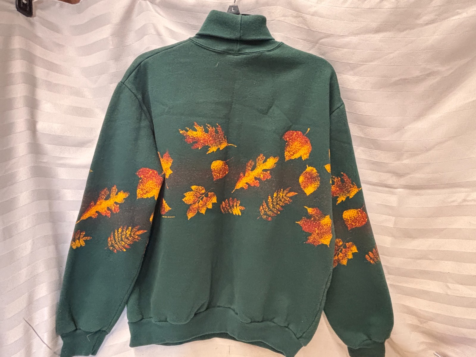 Vintage 1998 Art Unlimited Sportswear LS Sweatshirt All Over Fall Leaves size L