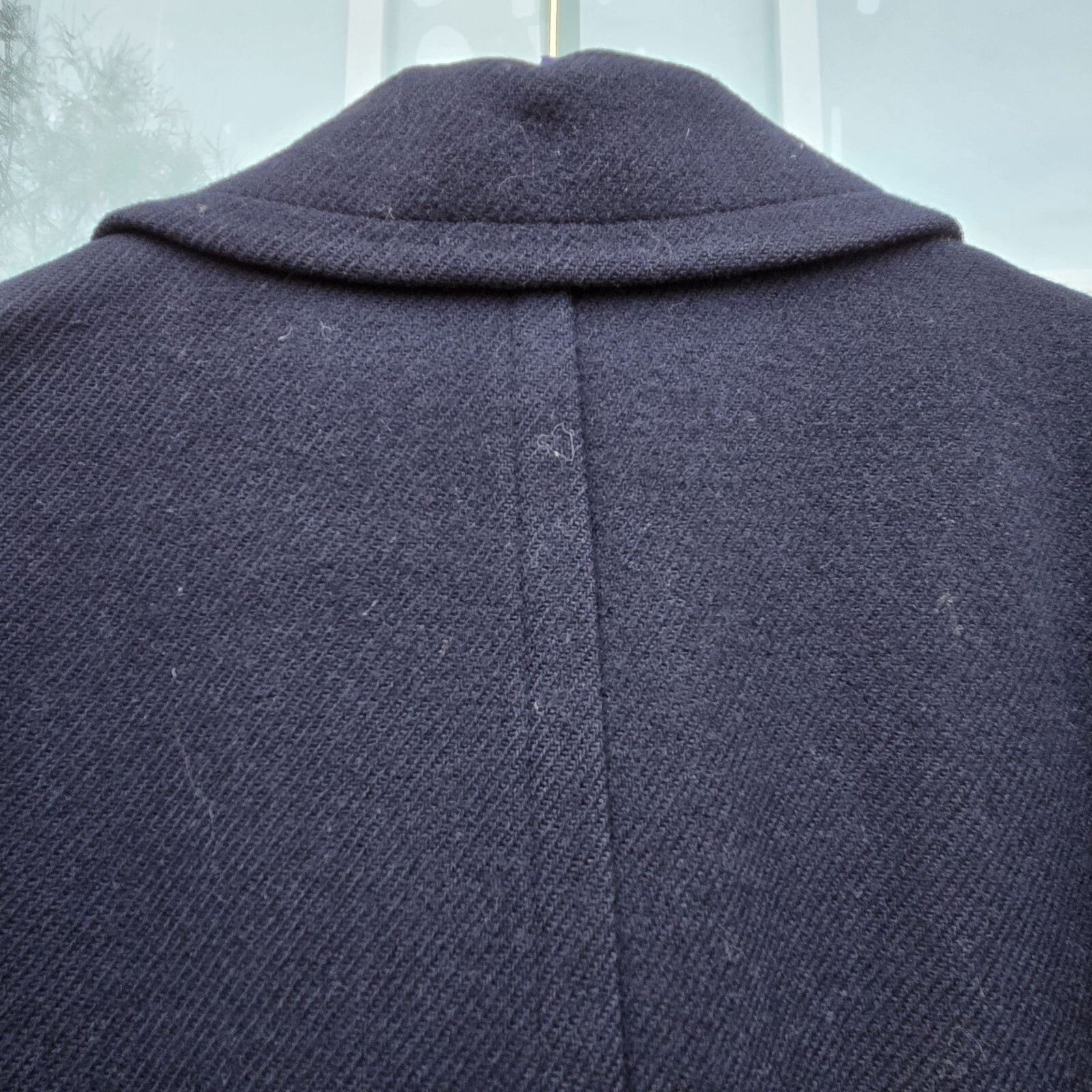 Vintage Pendleton Wool Coat Womens Navy Blue Minimalist Classic USA Made Jacket