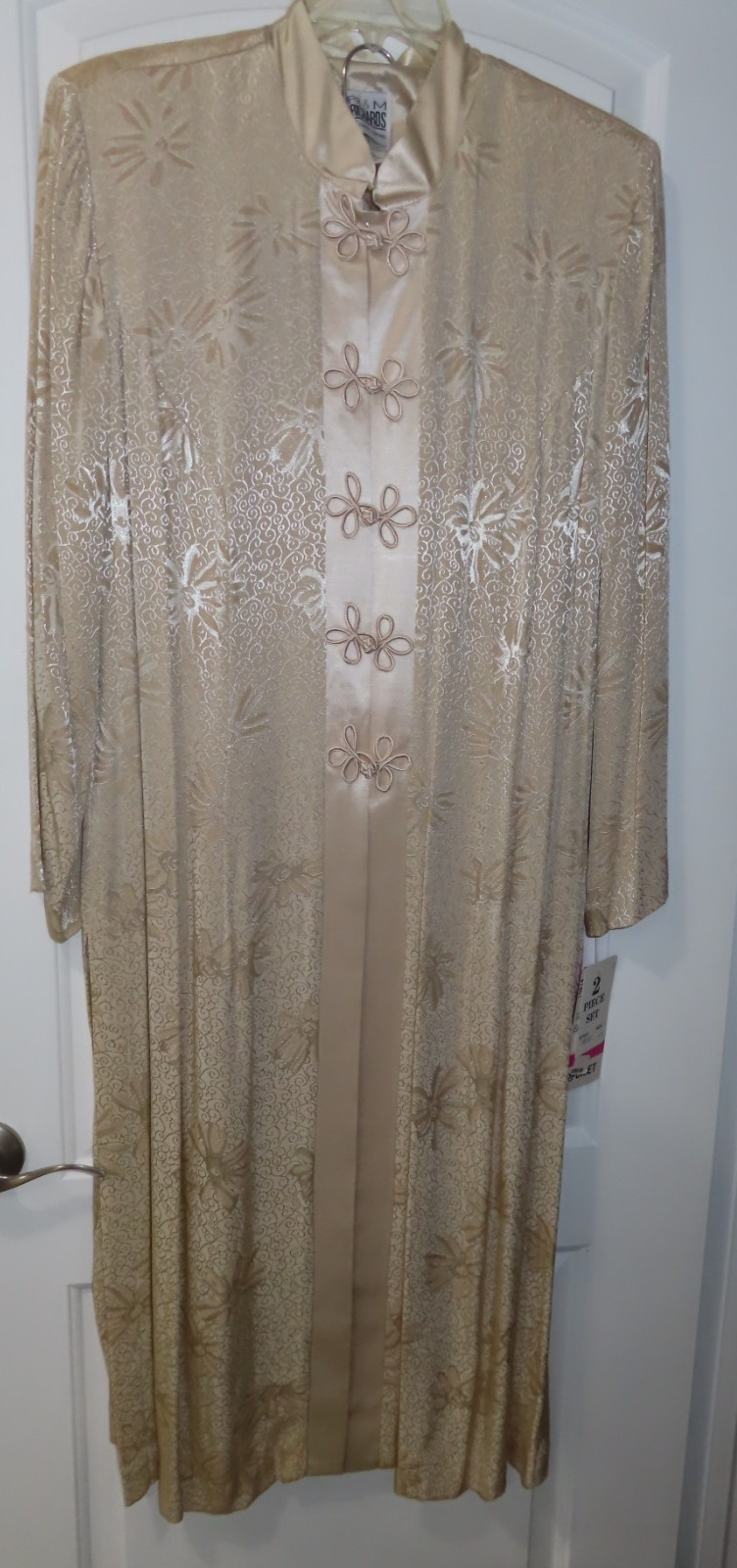 NOS VTG R&M Richards Karen Kwong Asian Jacket & Pant Set Silky Womens Size 20W