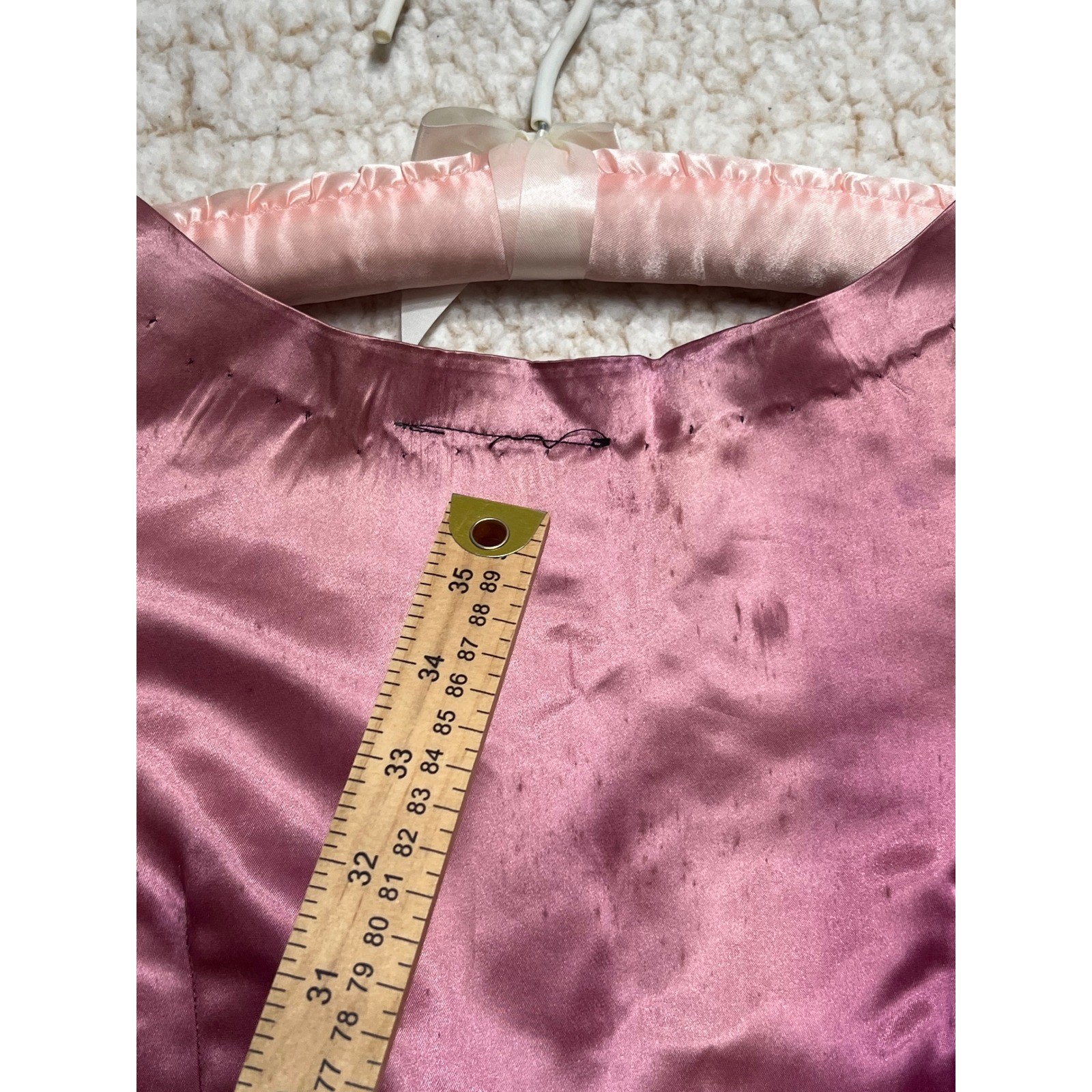Antique 1930s Fuchsia Silk Faille Sequin Evening Vest Cropped Costume Haus XS