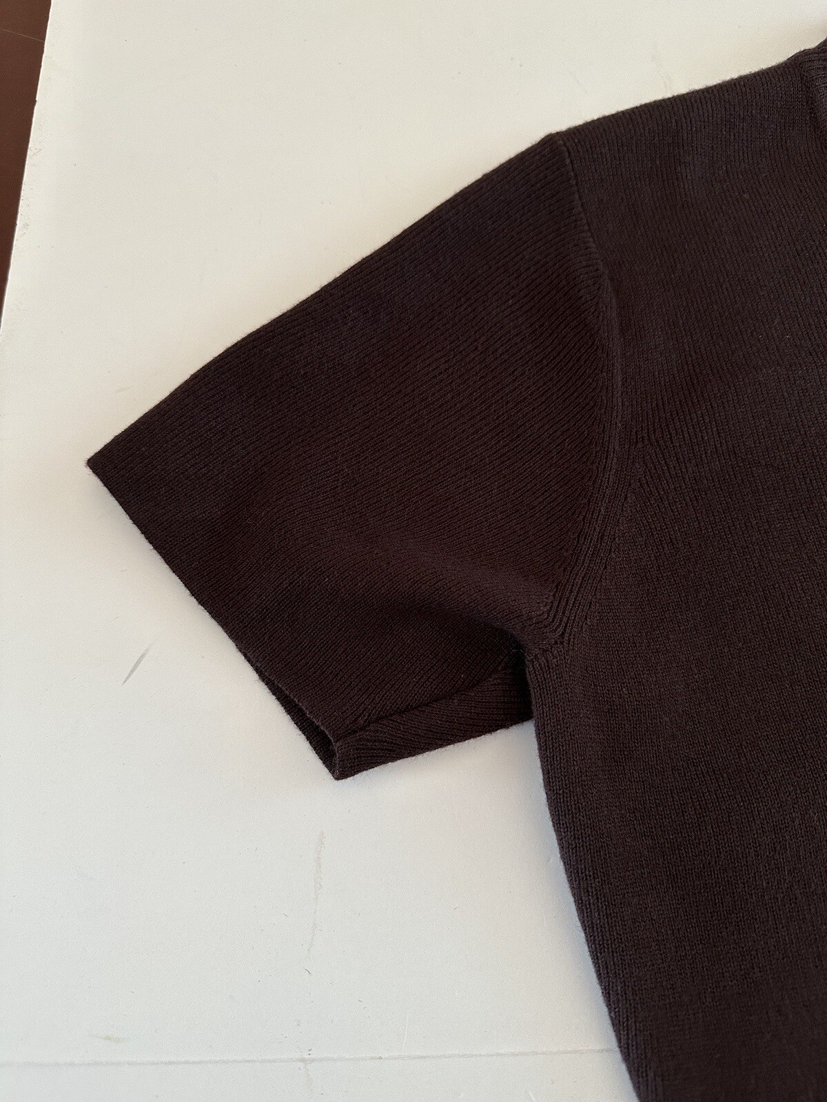Vintage Nina Charles For Kasper ASL Chocolate Brown Mock Turtleneck Dress Small