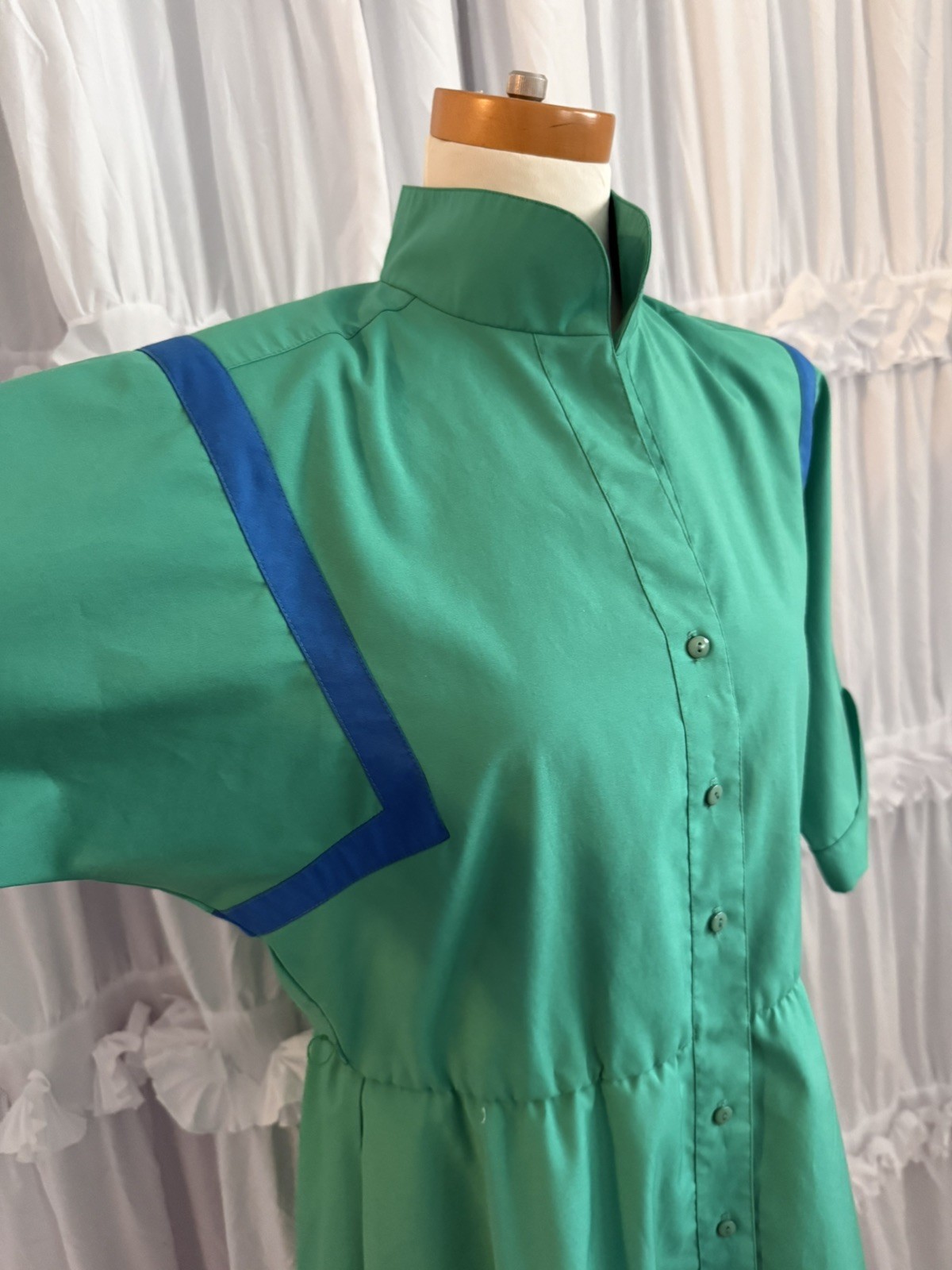 Vintage Dress Willi Of California 1970’s Green Size 8