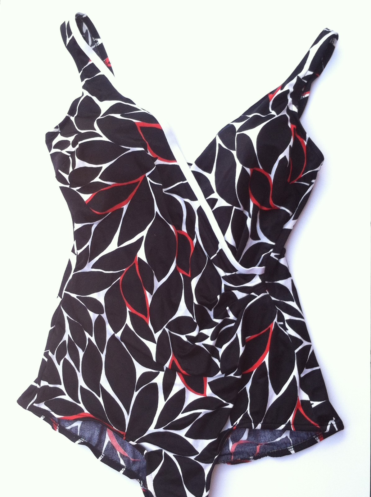 VTG One Piece Black Red Sexy Pin Up Retro Maxine of Hollywood Sz 16 PERFECT