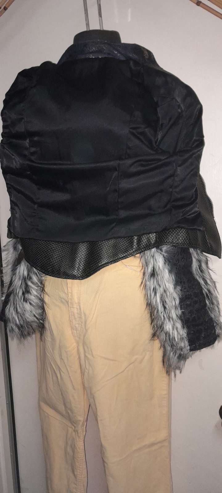 Vtg 90s Y2K RARE 2000s Custom Costume Disney Channel? Fur Rock Glam Stage Jacket