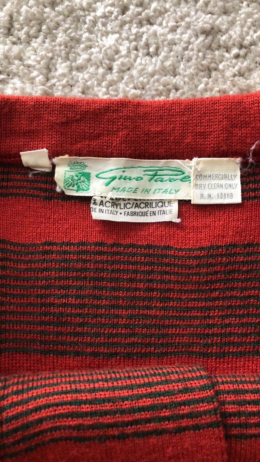 Gino Paoli Italy Mod Skirt VTG 1960s Knit Wool Pleated Mini Womens 8 Medium