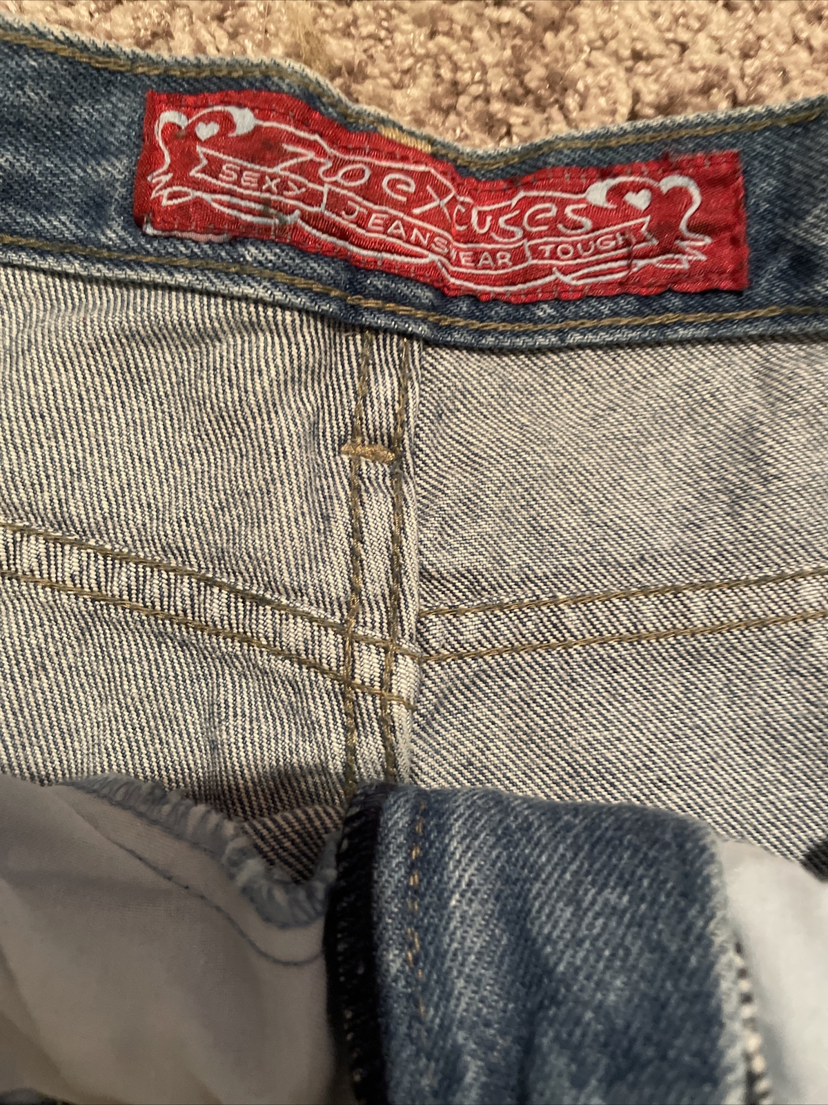 VTG 80s 90s No Excuses Femme Fatale Womens 38/24 Denim Jean Shorts NWT DEADSTOCK