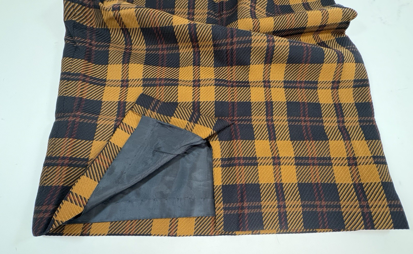 Vintage Rena Rowan Saville Plaid A Line Skirt Size 8 Made USA Lined VTG Timeless
